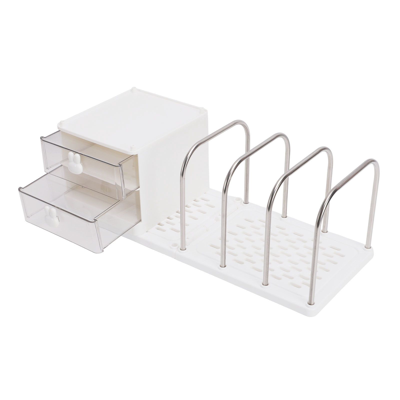 Desk Organizer with Bookends Desktop Storage Box Multi Functional Desk Shelf view 11