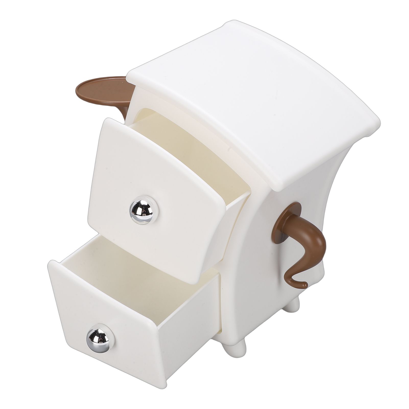 Desktop Items Storage Box Plastic Creative Bent Over Desktop Storage Cabinet view 11