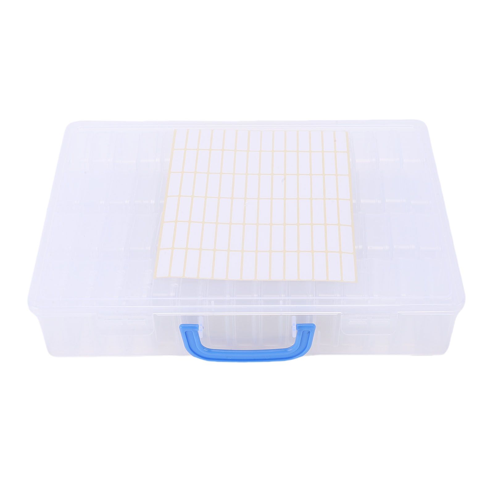 Bead Organizer Box 60 Pcs Small Clear Plastic Bead Storage Cases and Large view 2