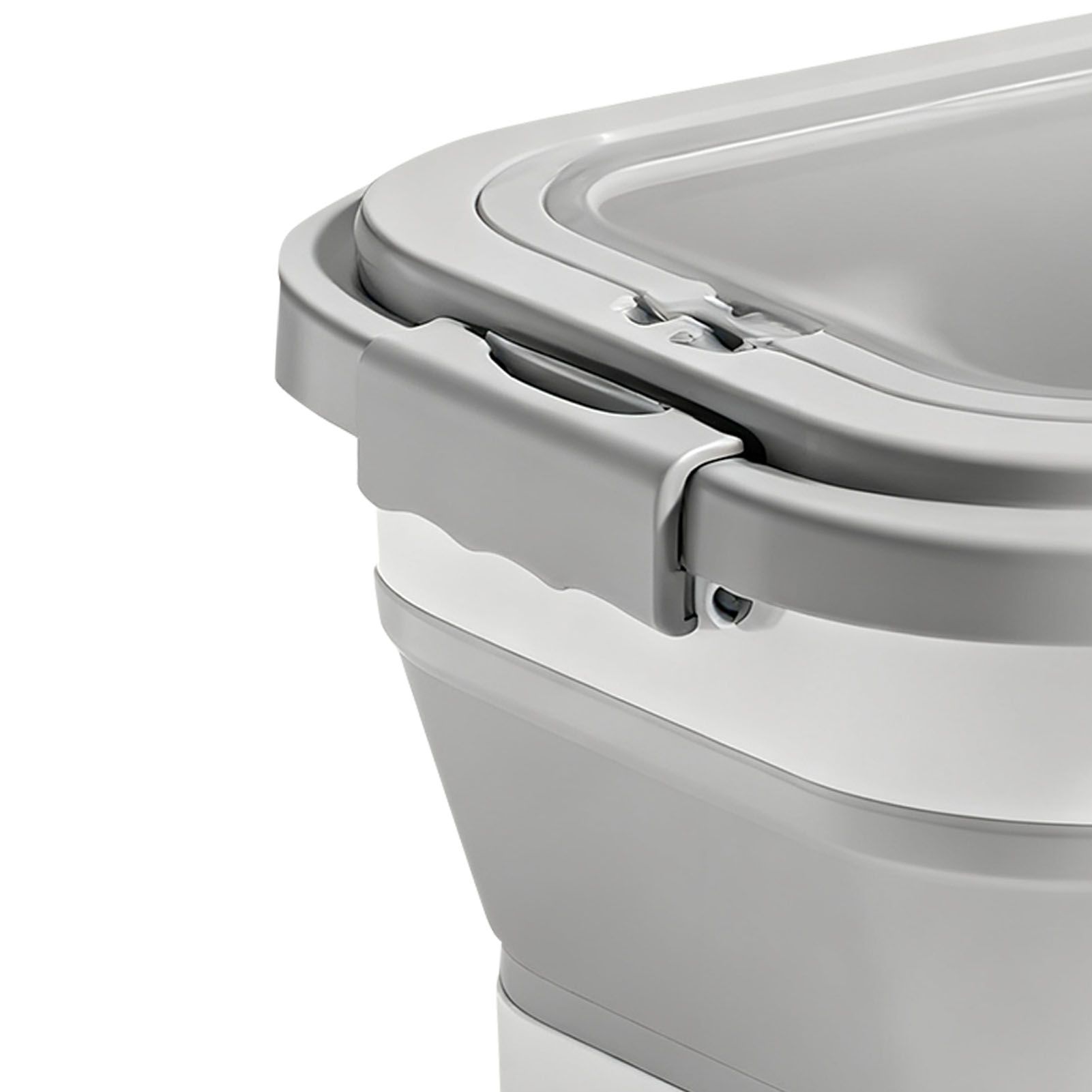 Foldable Rice Container 22Lbs Silicone Airtight Grain Storage Bin Rice Bucket view 5