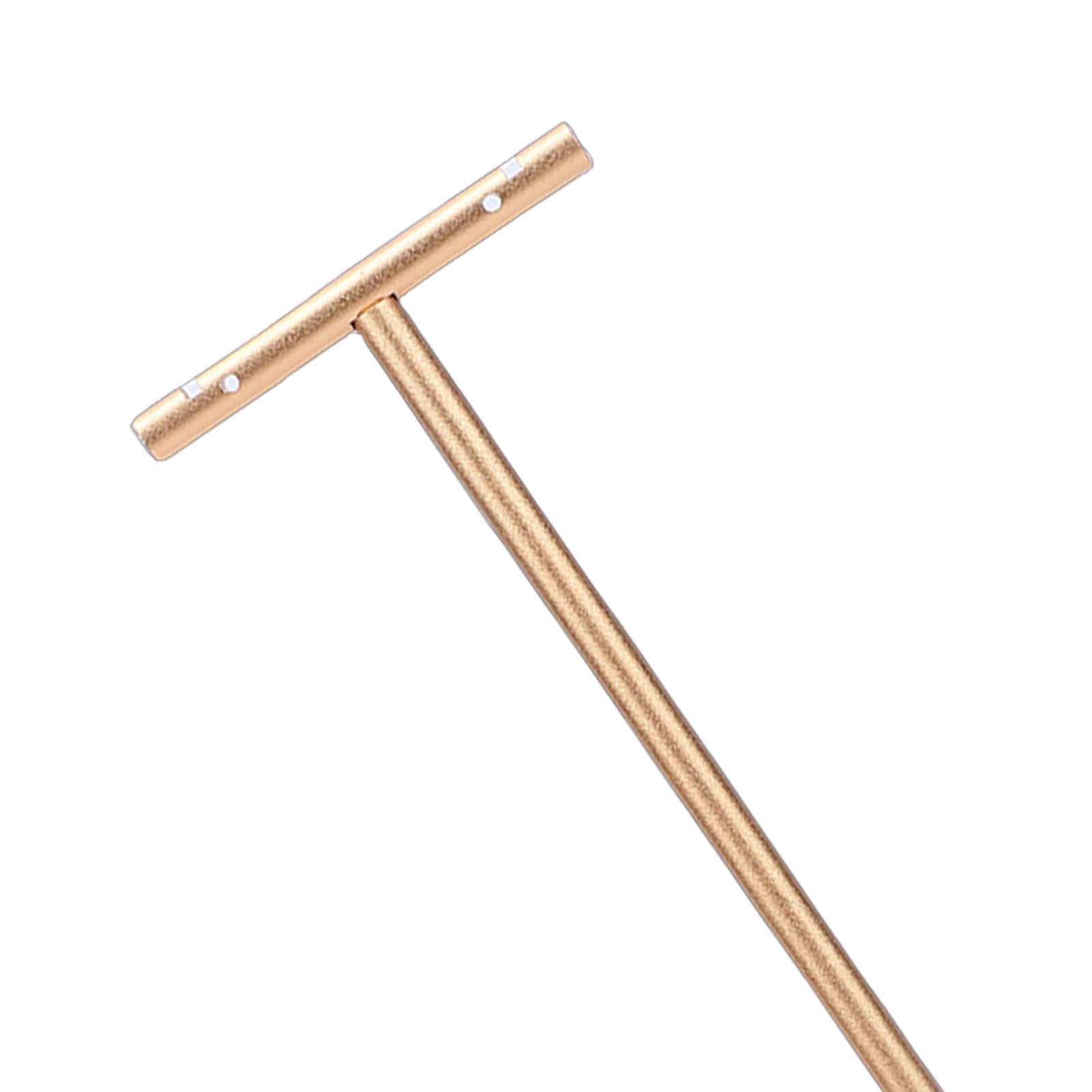 Metal Earring Display Stand Matte Minimalist Stable T Shape Jewelry Rack with view 2