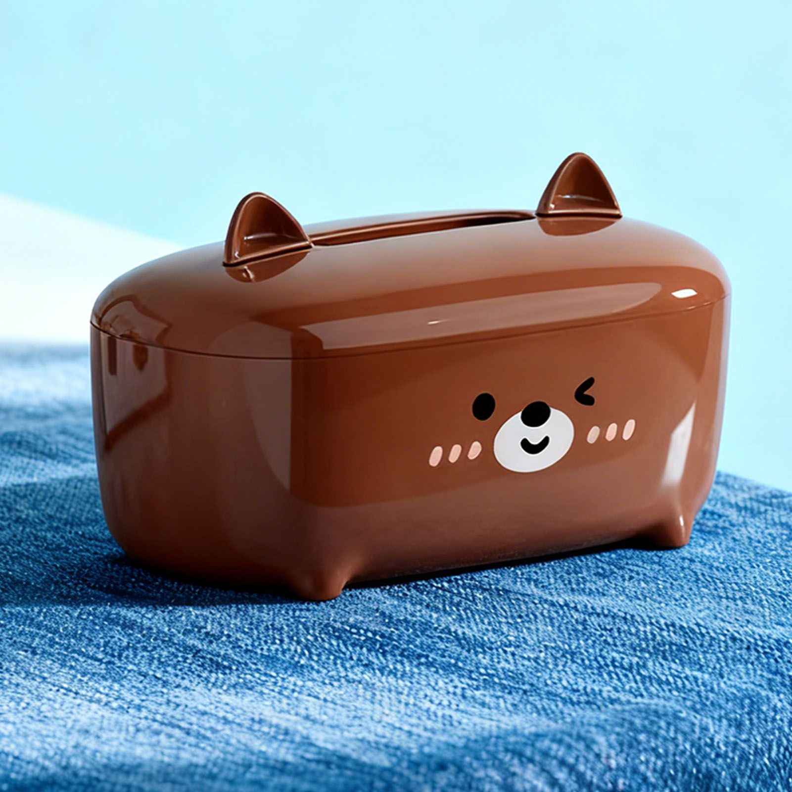 Cute Tissue Box Cover PS Cartoon Bear Desktop Napkin Dispenser Tissue Holder view 4
