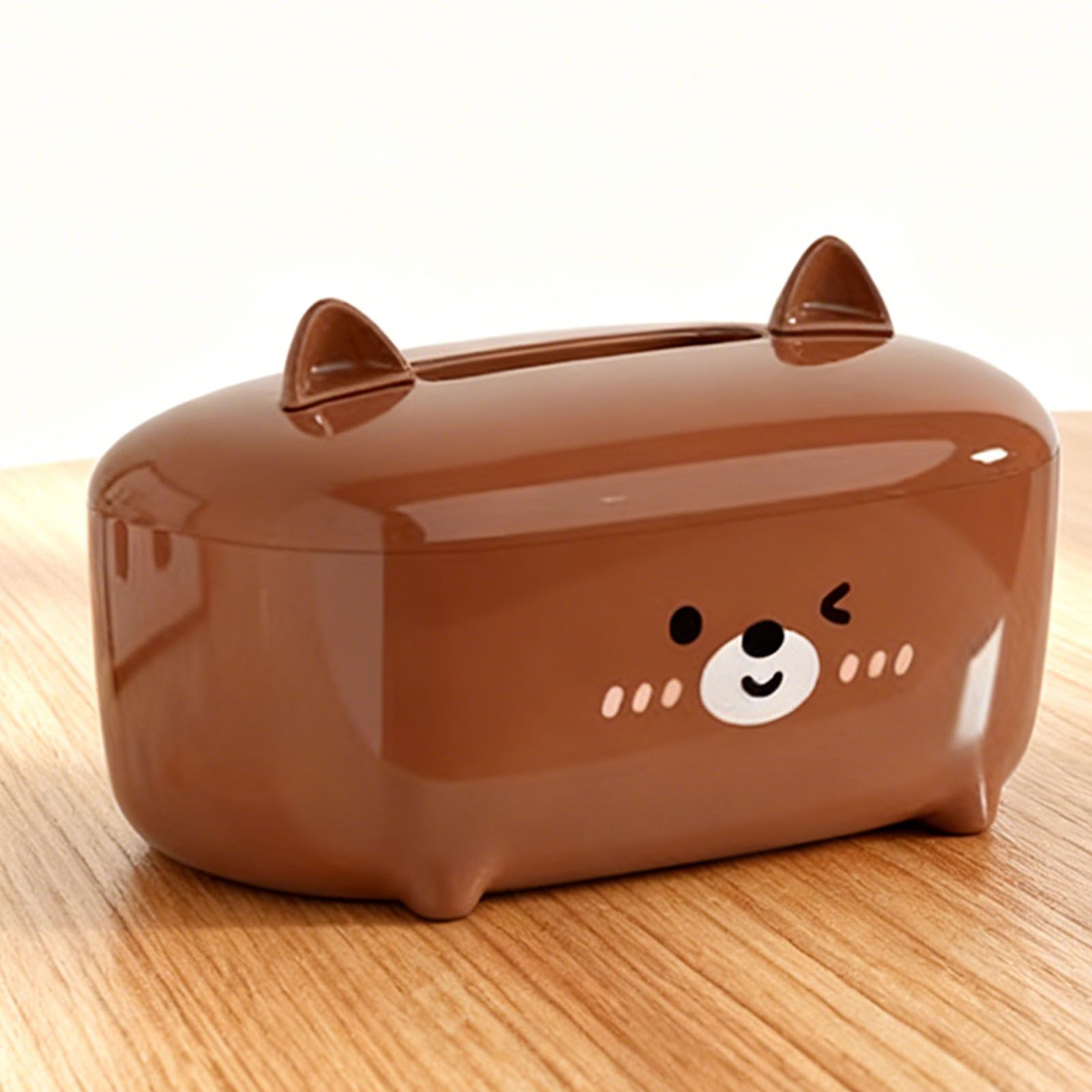 Cute Tissue Box Cover PS Cartoon Bear Desktop Napkin Dispenser Tissue Holder view 5