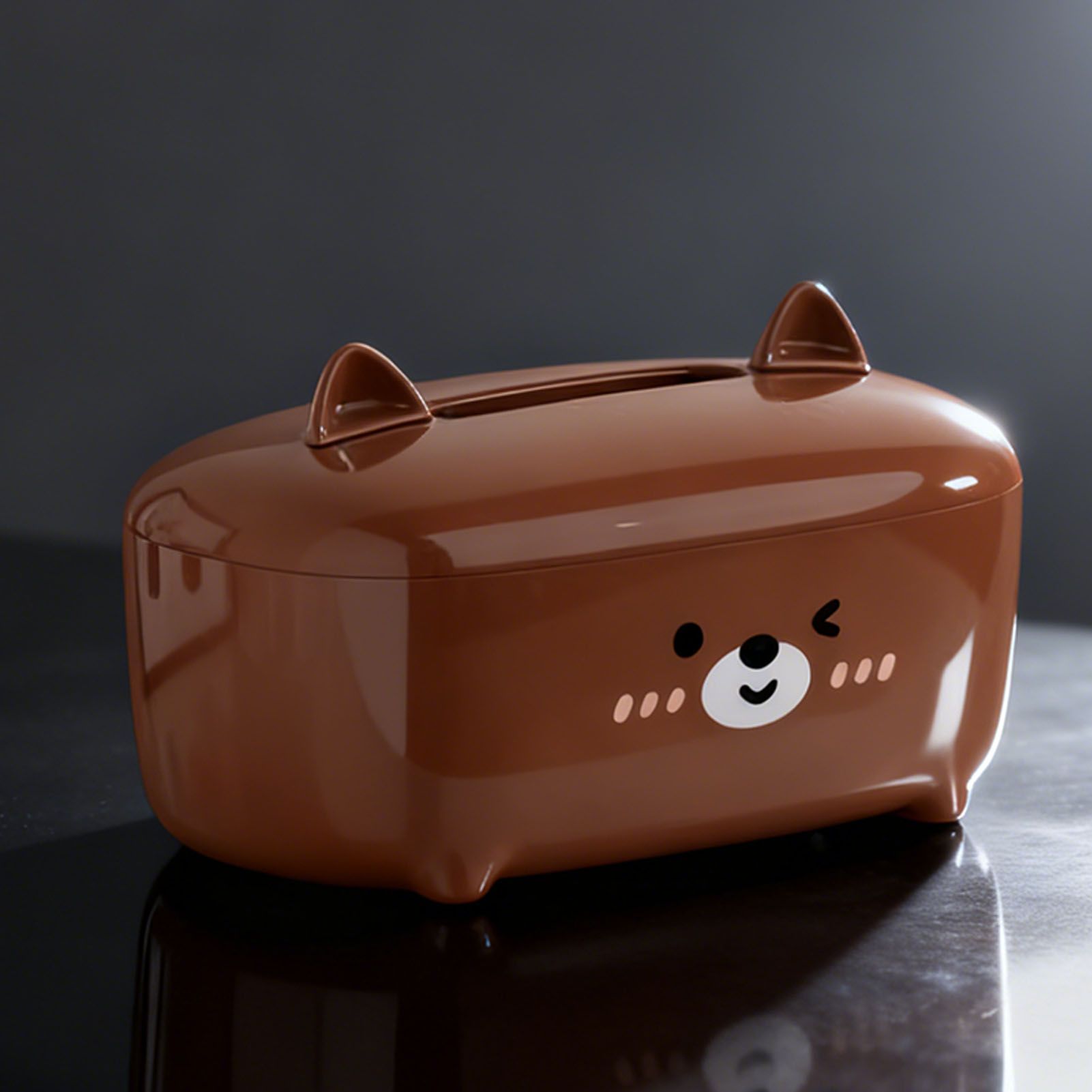 Cute Tissue Box Cover PS Cartoon Bear Desktop Napkin Dispenser Tissue Holder view 10