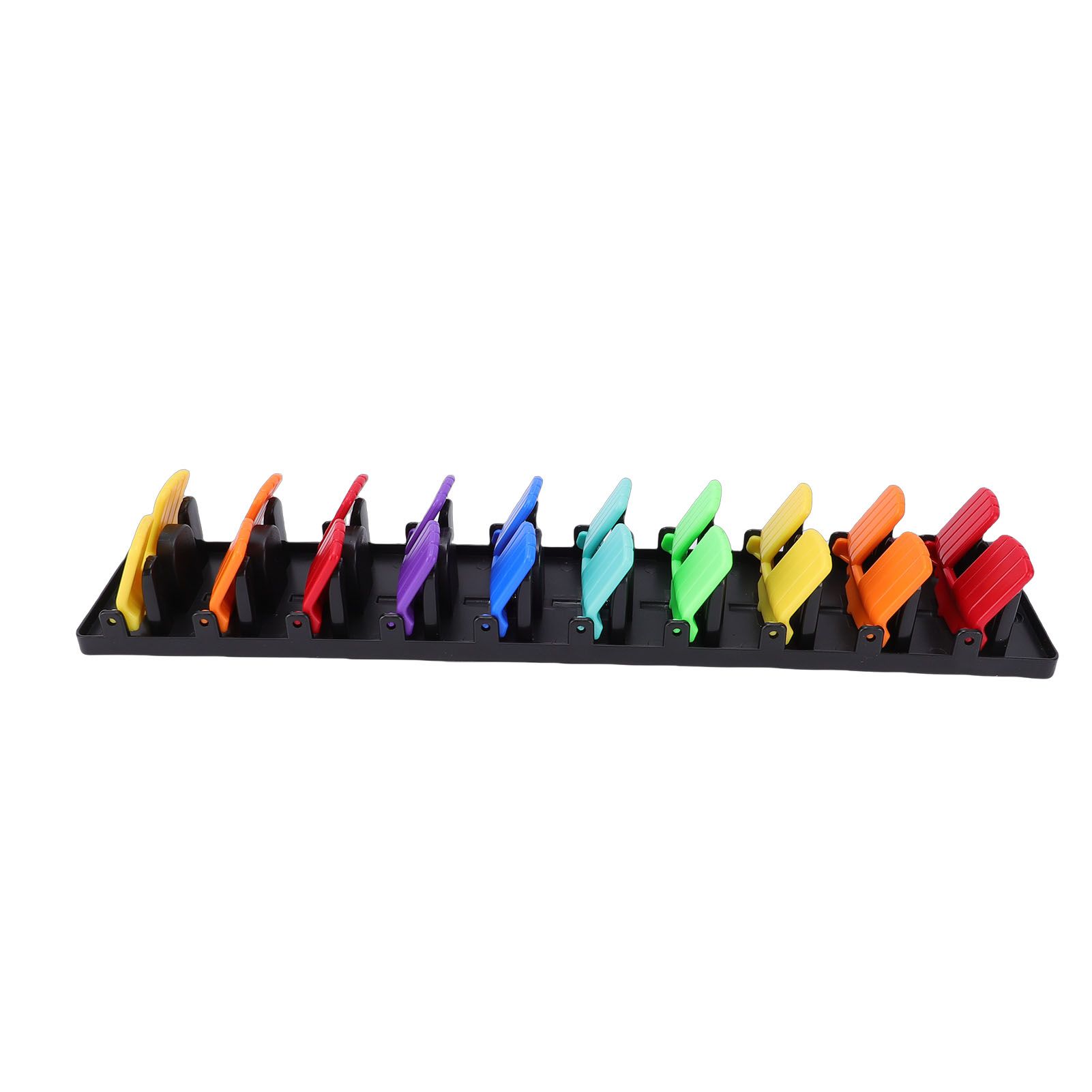 Baseball Cap Organizer Colorful ABS Space Saving Adhesive Hat Rack with Spring view 9