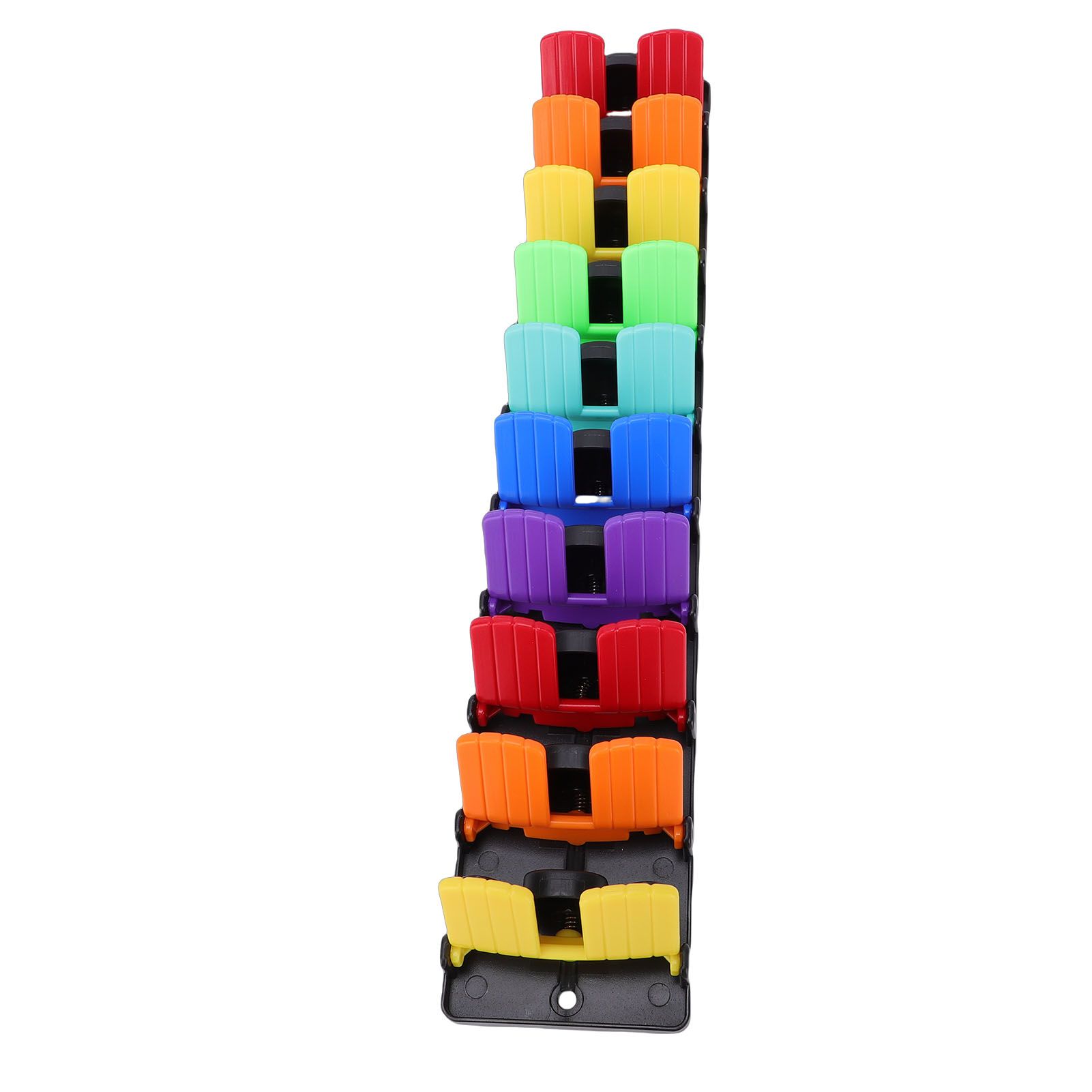Baseball Cap Organizer Colorful ABS Space Saving Adhesive Hat Rack with Spring view 11