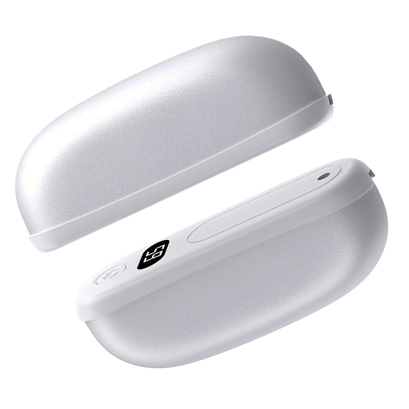 Magnetic Hand Warmers Silver Rechargeable 3600mah Digital Display Fast Heating view 9