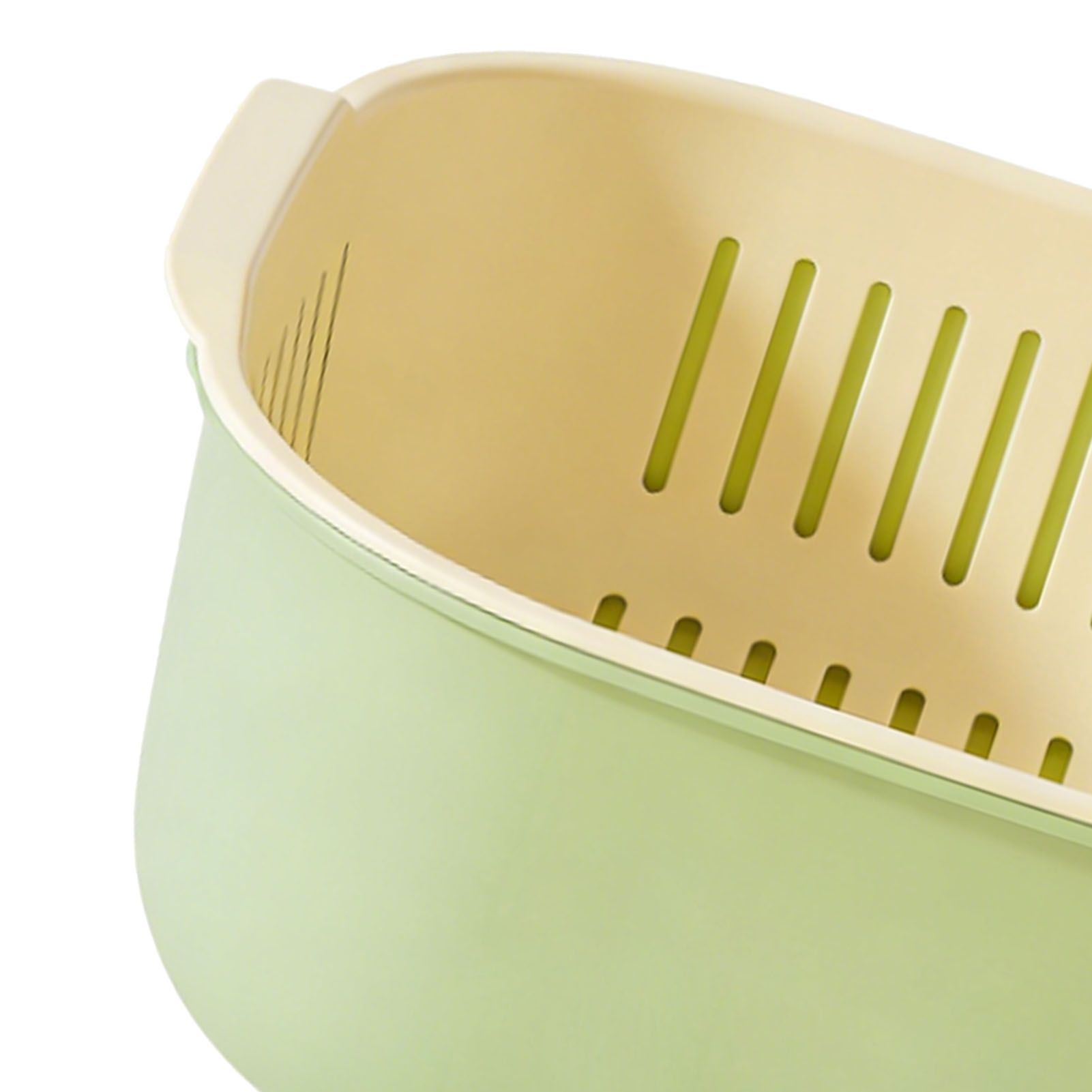 Fruits Vegetable Washing Basket Thickened Plastic Double Layered Drain Basin view 7