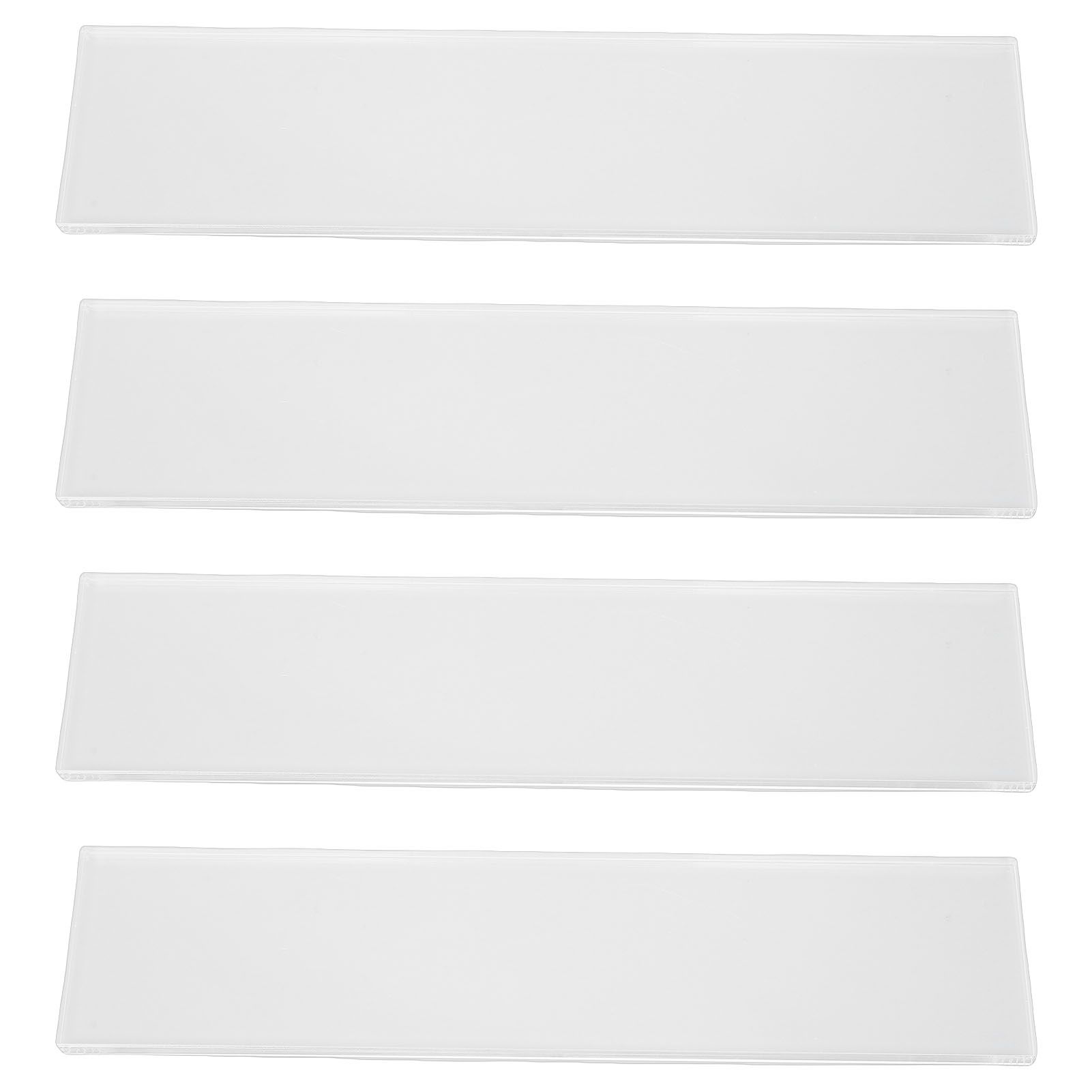 4pcs Cabinet Replacement Shelves Space Saving Transparent Acrylic Floating view 3