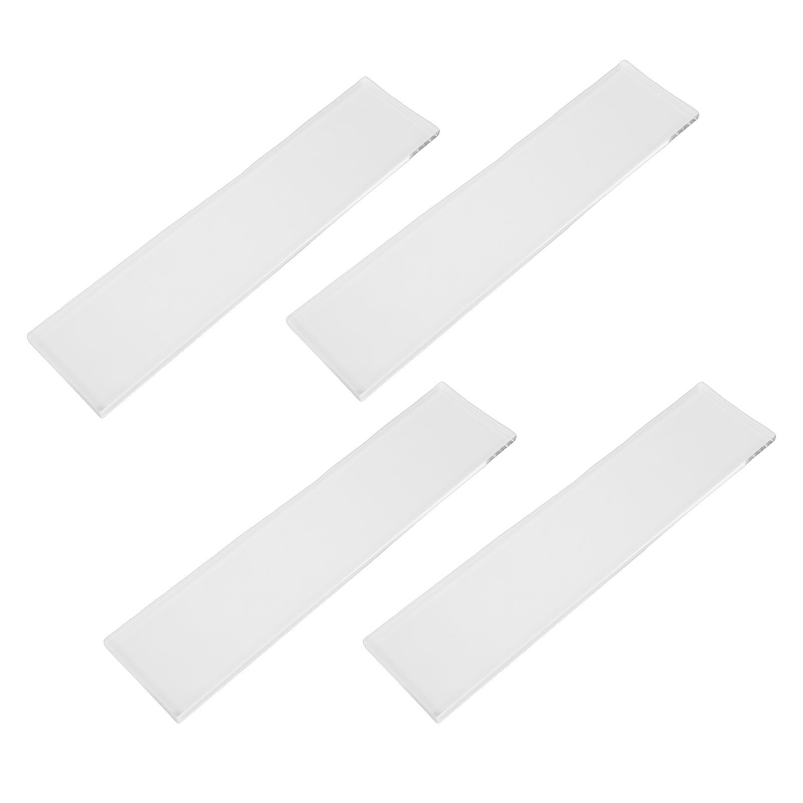 4pcs Cabinet Replacement Shelves Space Saving Transparent Acrylic Floating view 4