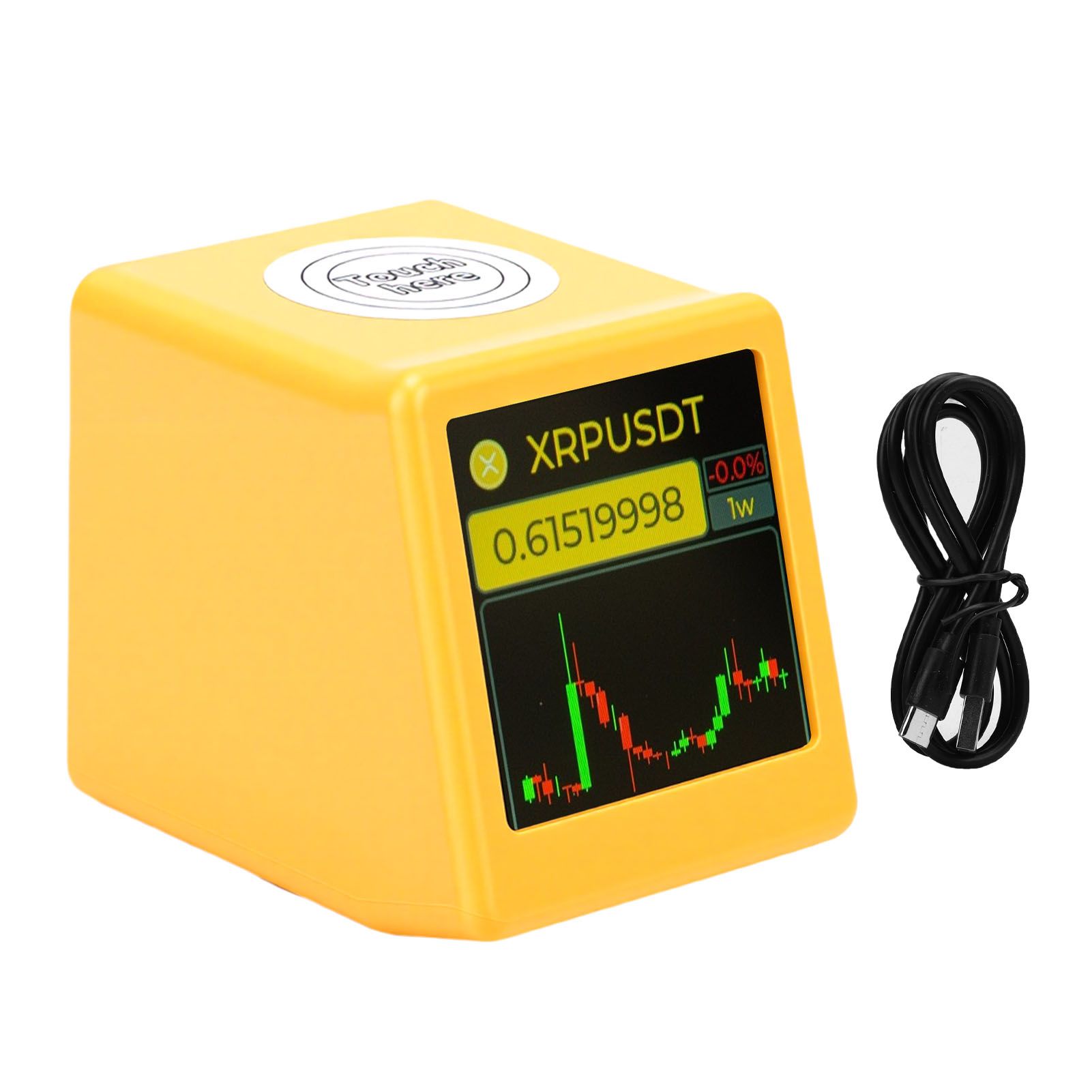 Stock Quote Display LCD Screen Cryptocurrency Bitcoin Price Display Weather view 2
