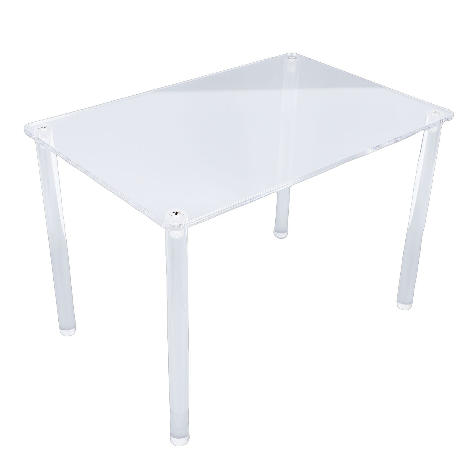 Acrylic Plant Stand Multipurpose Rectangular 4 Leg Display Riser Clear Shelf