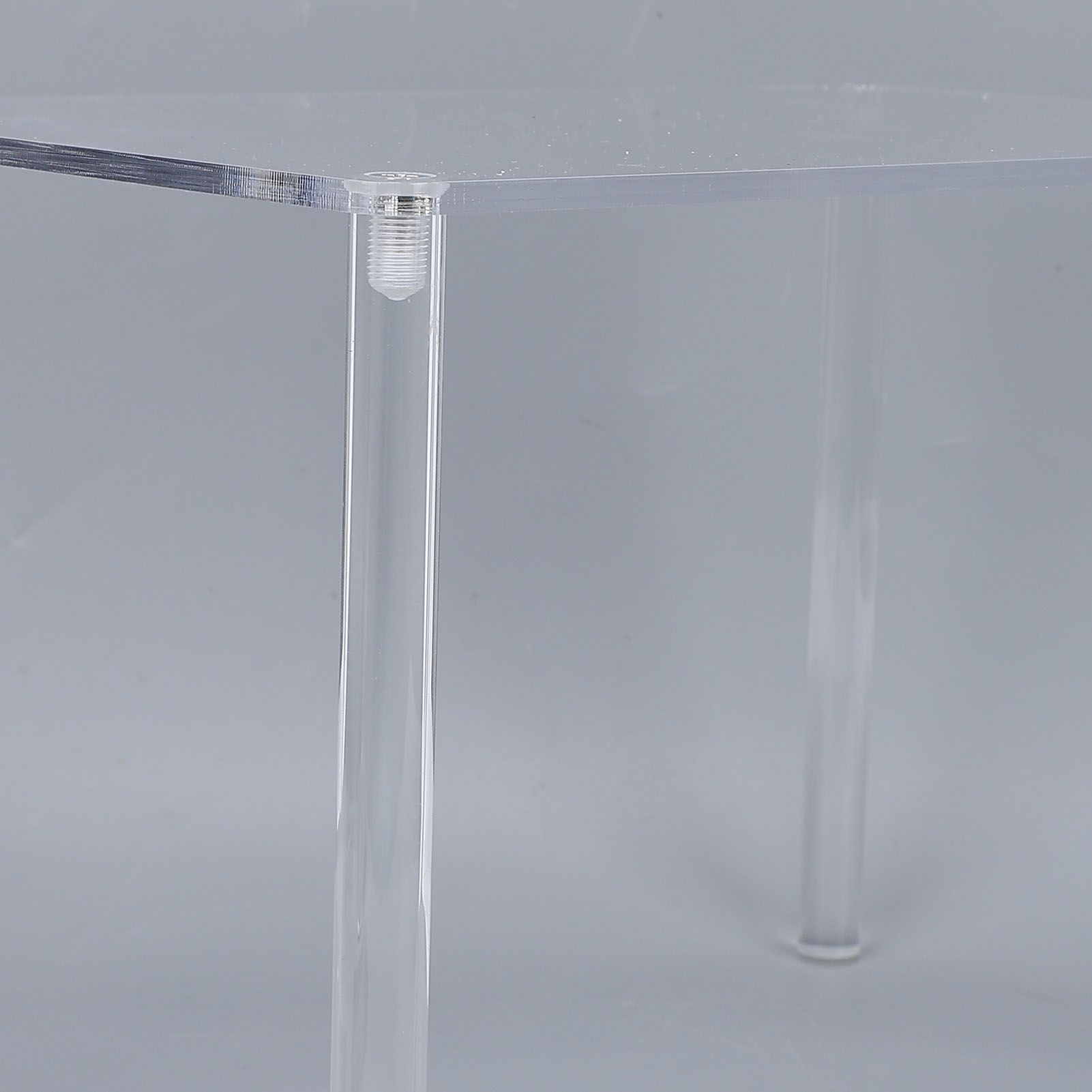 Acrylic Plant Stand Multipurpose Rectangular 4 Leg Display Riser Clear Shelf view 7