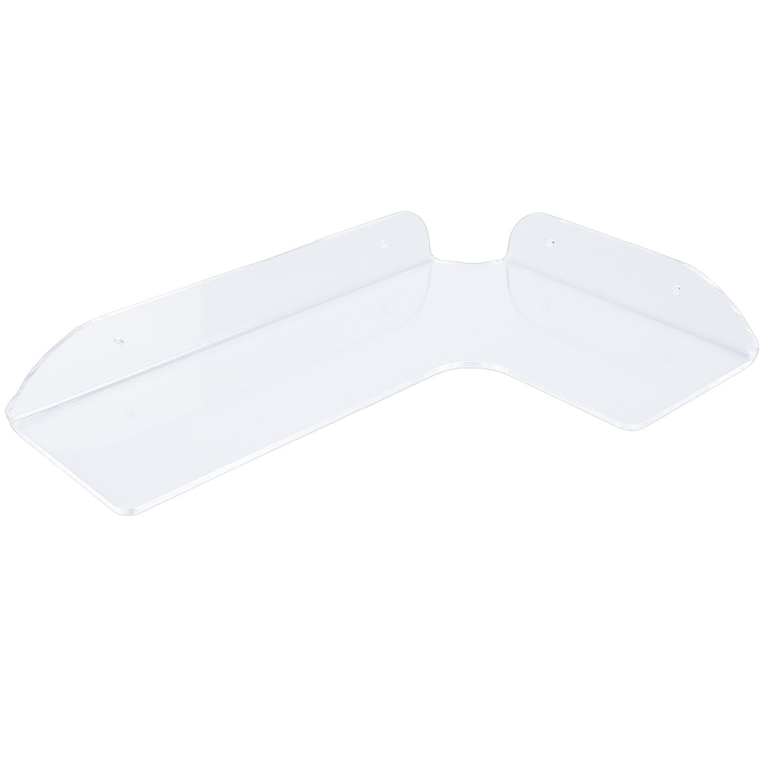 2PCS Corner Shelf Acrylic Wall Mounted Transparent Floating Display Shelf view 7