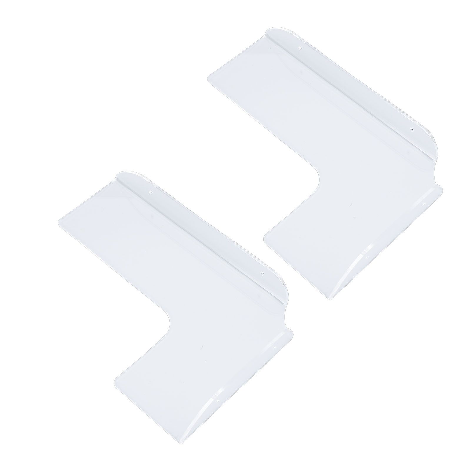 2PCS Corner Shelf Acrylic Wall Mounted Transparent Floating Display Shelf view 8
