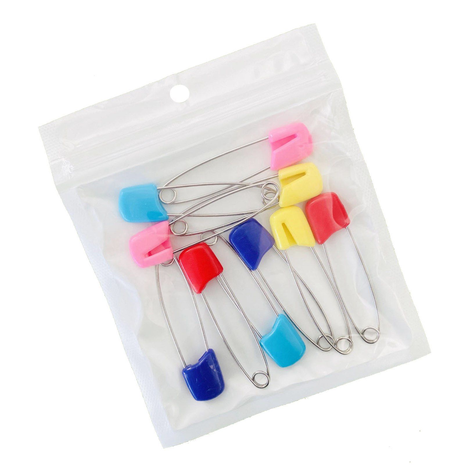 10pcs Toddler Safety Pins Diaper Pins for Cloth Diapers Stainless Steel ABS view 3