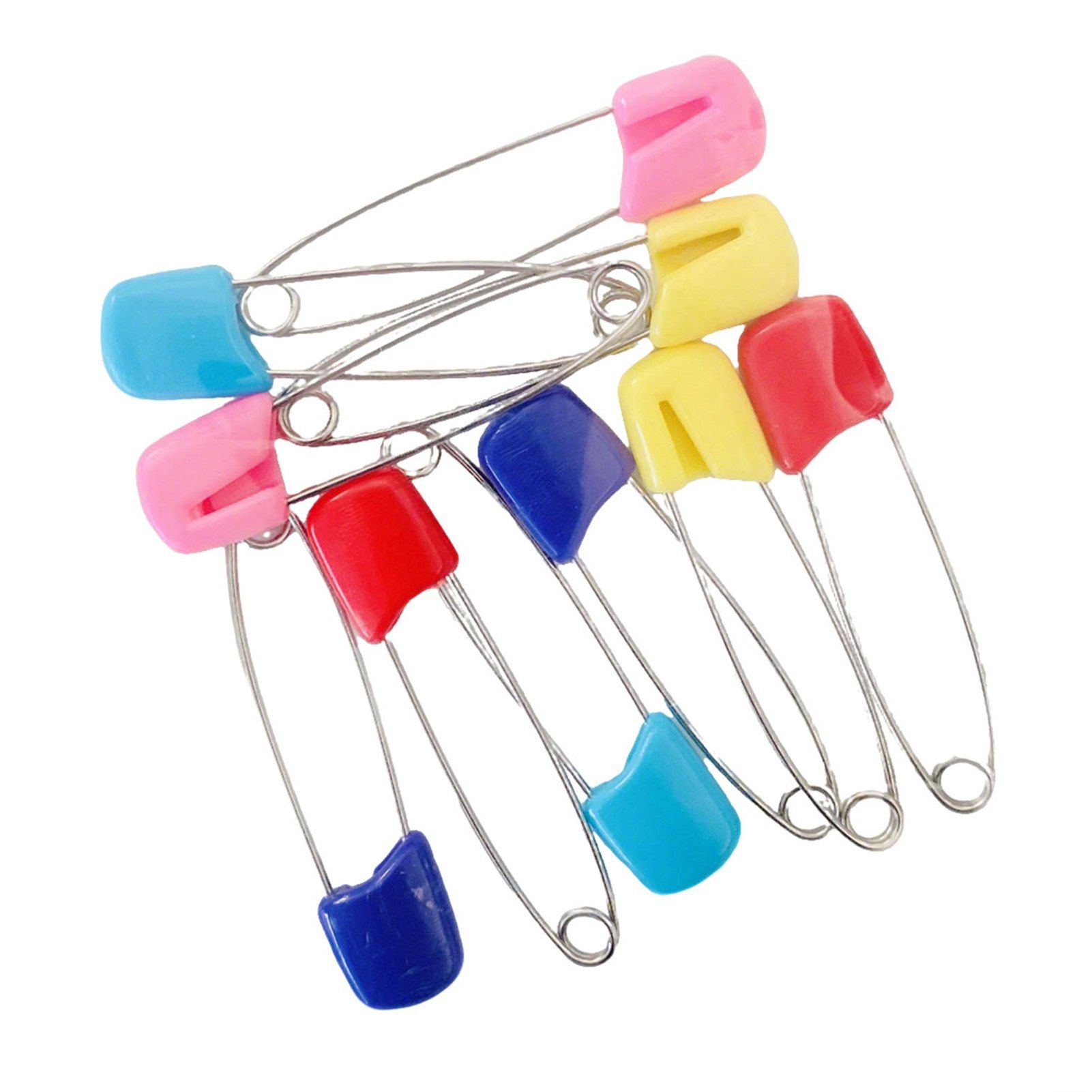 10pcs Toddler Safety Pins Diaper Pins for Cloth Diapers Stainless Steel ABS view 6