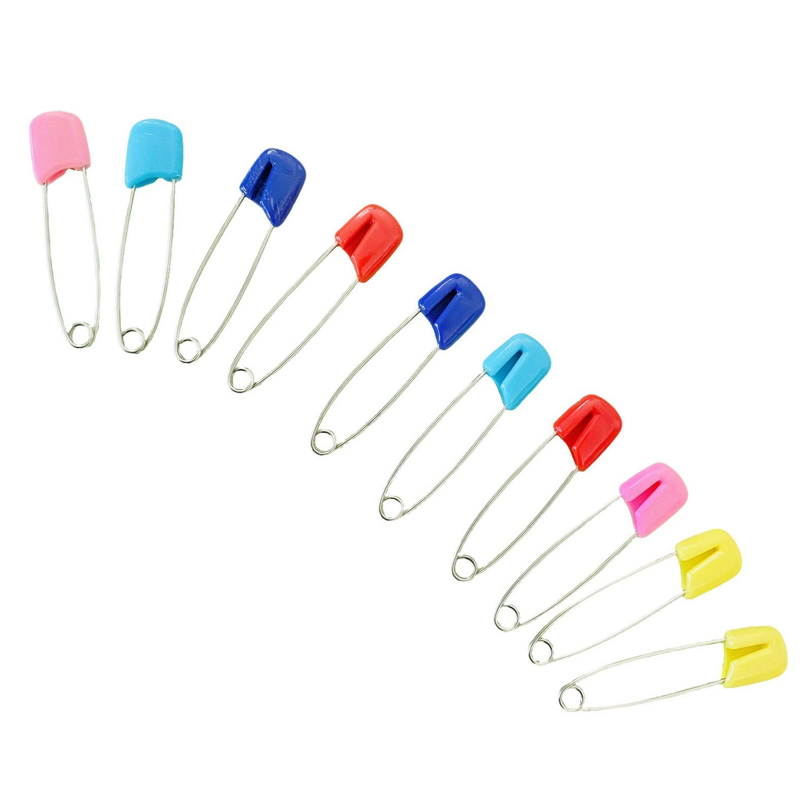 10pcs Toddler Safety Pins Diaper Pins for Cloth Diapers Stainless Steel ABS view 8