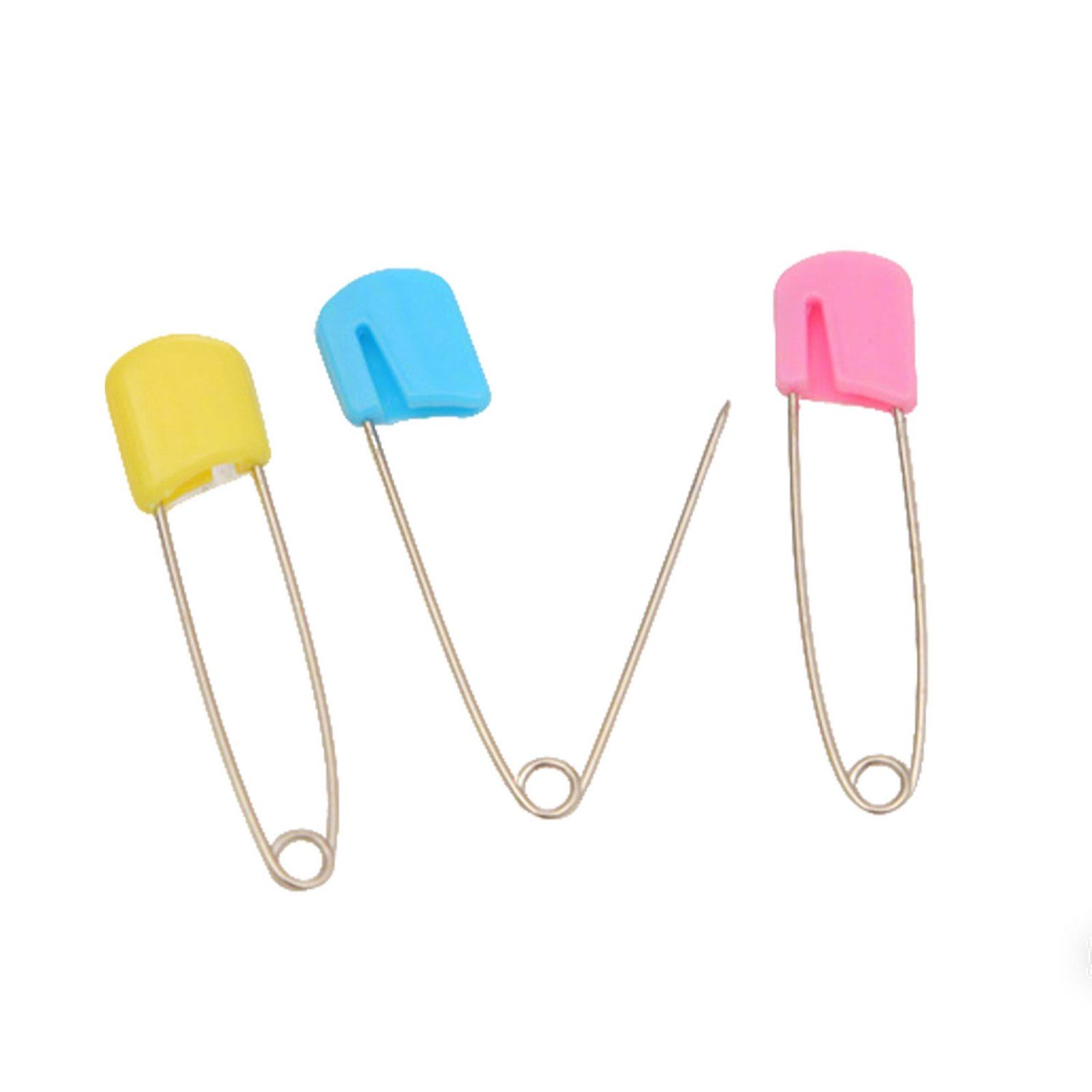 10pcs Toddler Safety Pins Diaper Pins for Cloth Diapers Stainless Steel ABS view 10