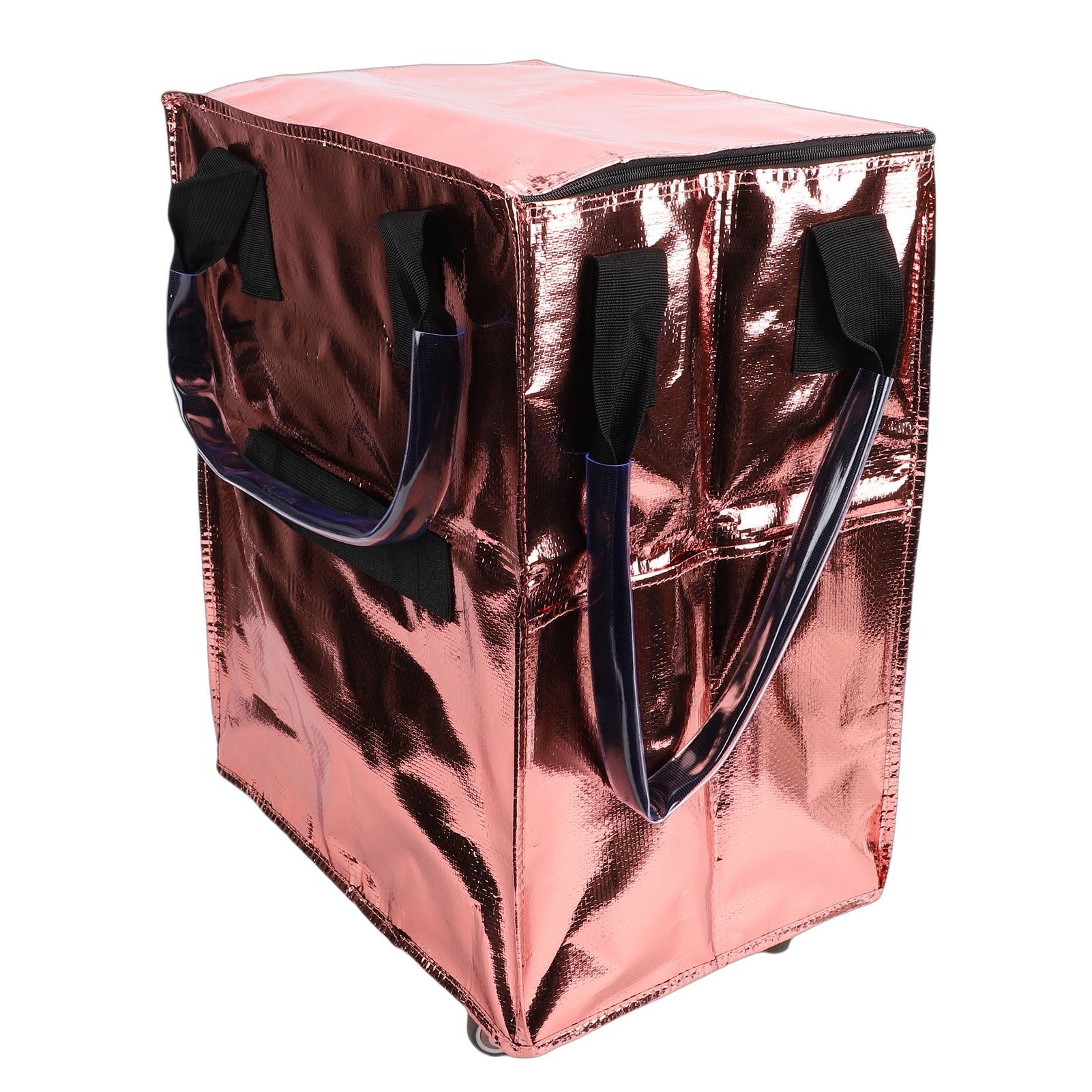 Grocery Bag On Wheels Collapsible Shopping Grocery Bag with Wheels for Laundry view 9