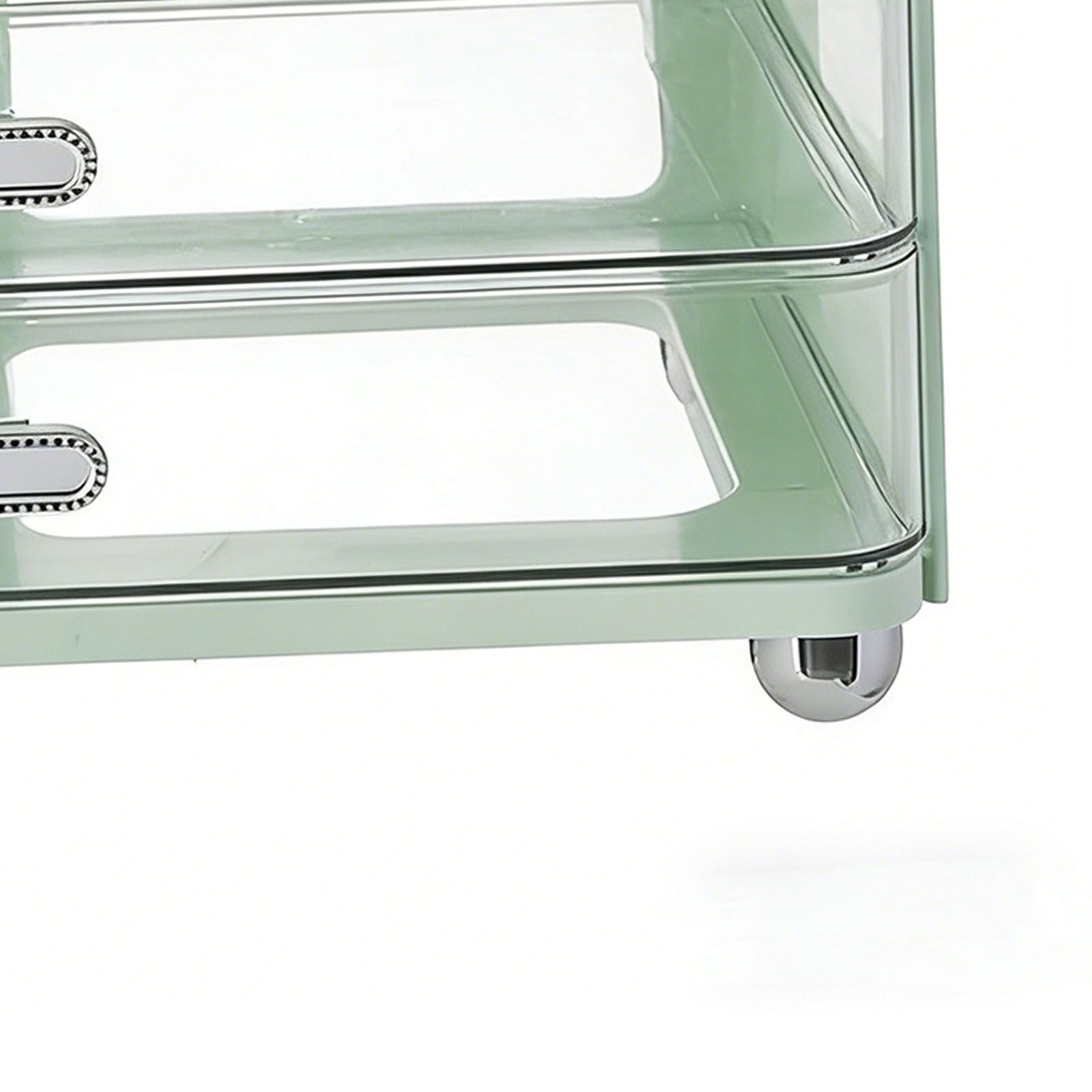 Makeup Organizer for Vanity with 2 Drawers Cosmetic Display Case with Brush view 2