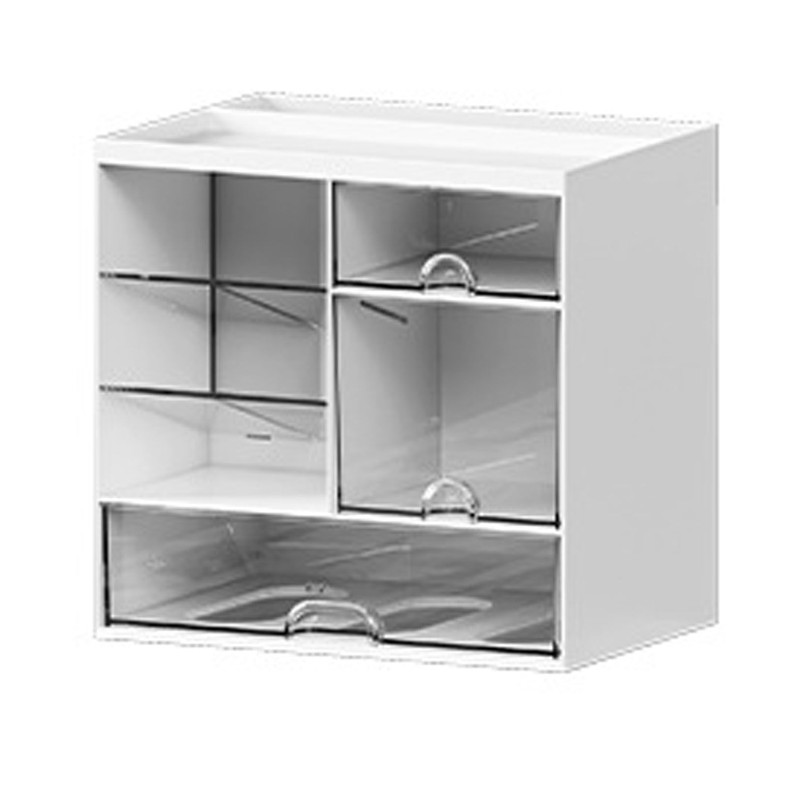 Skincare Organizer Multifunctional Plastic Skincare Display Case with Drawers view 6