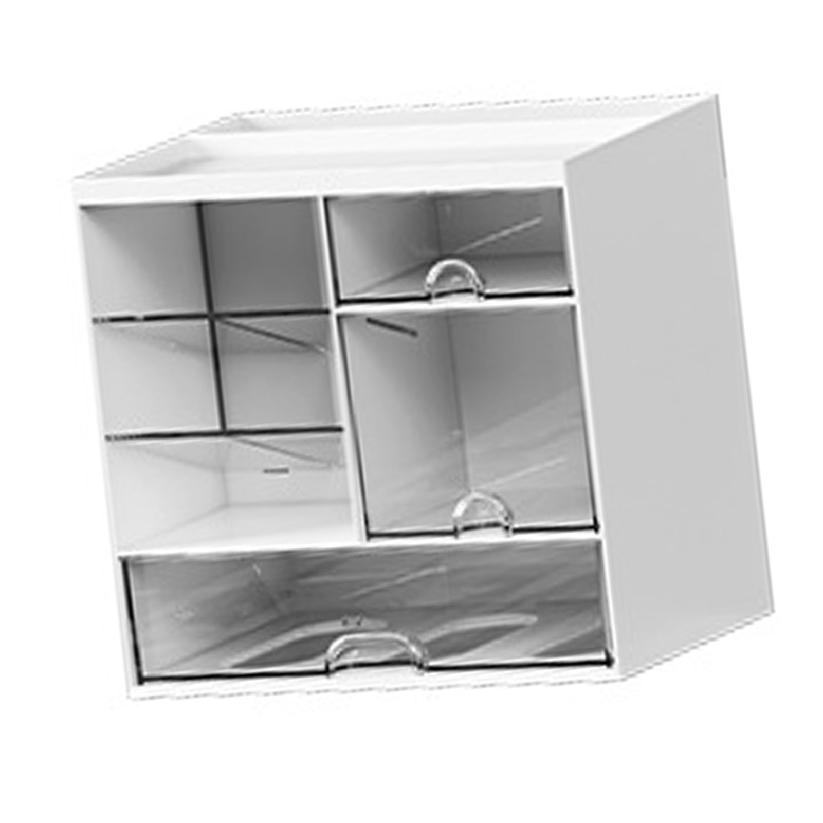 Skincare Organizer Multifunctional Plastic Skincare Display Case with Drawers view 9