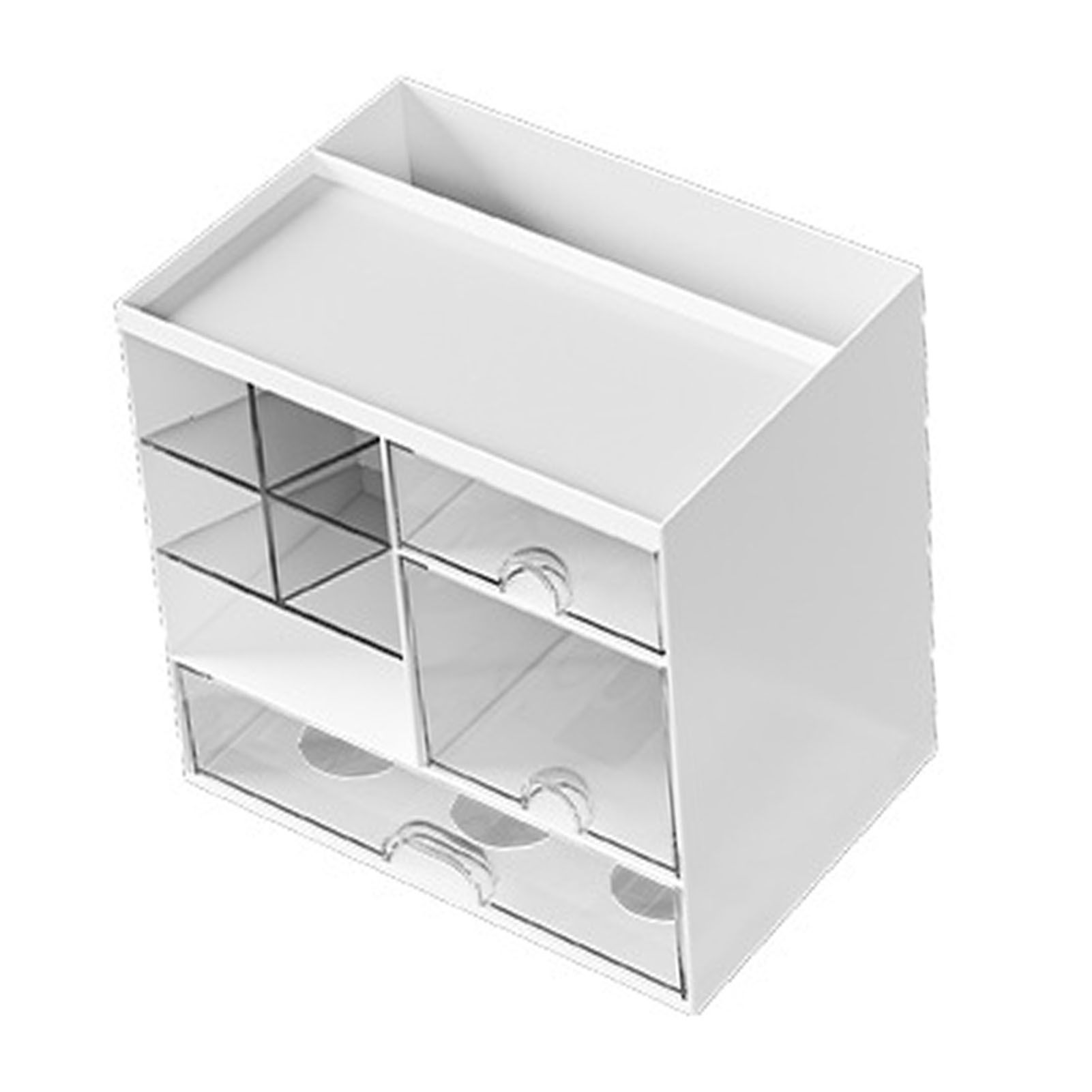 Skincare Organizer Multifunctional Plastic Skincare Display Case with Drawers view 10