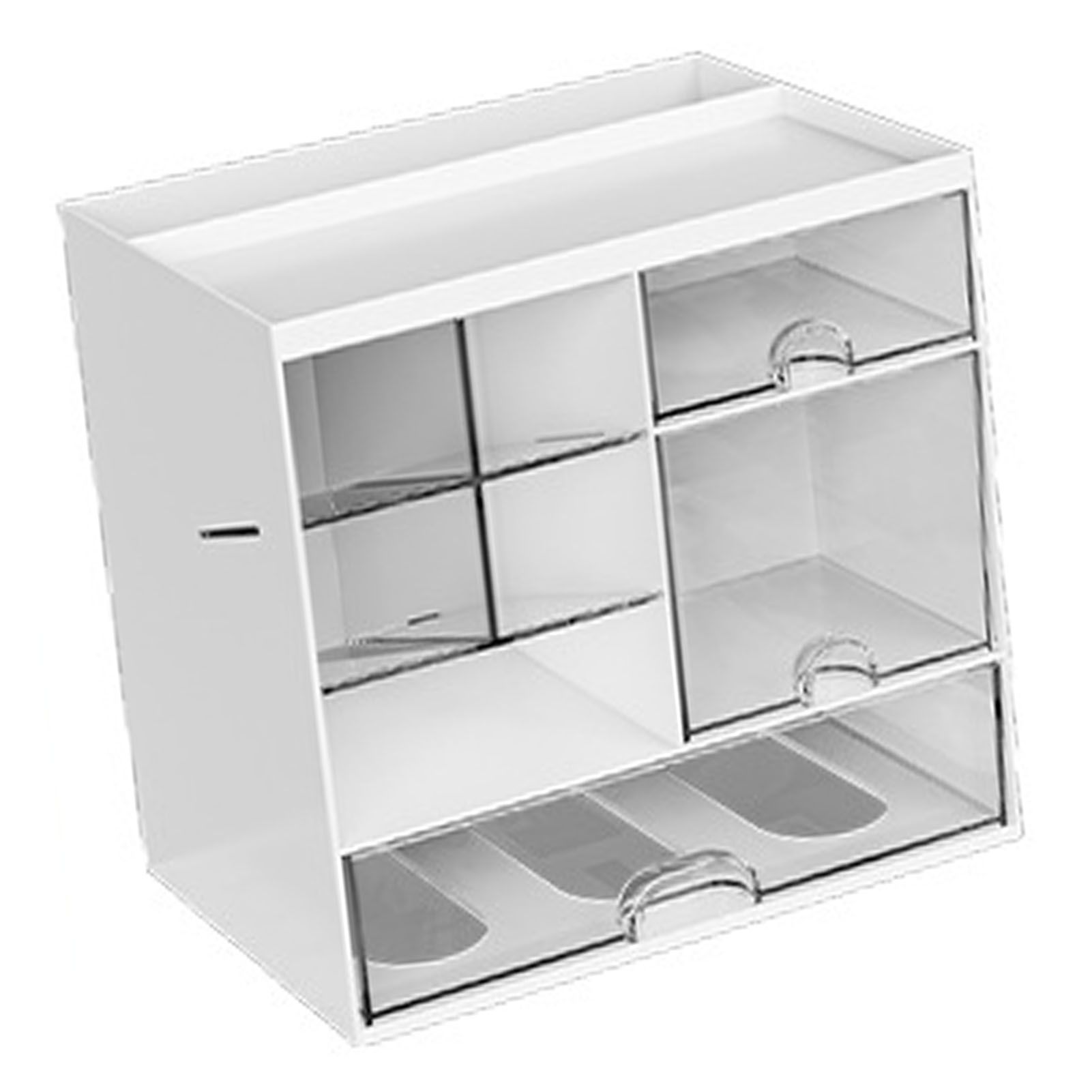 Skincare Organizer Multifunctional Plastic Skincare Display Case with Drawers view 11