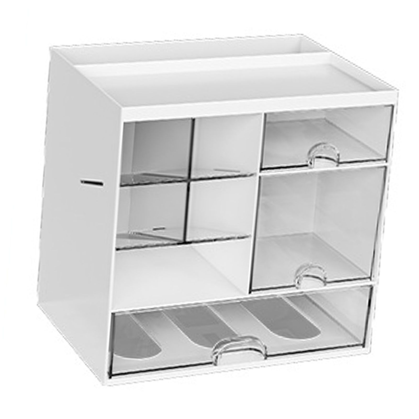 Skincare Organizer Multifunctional Plastic Skincare Display Case with Drawers view 12