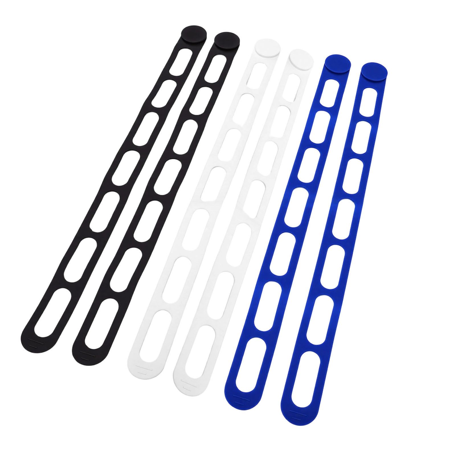 6PCS Silicone Utility Straps Reusable Elastic Self Lock Silicone Ties for view 8