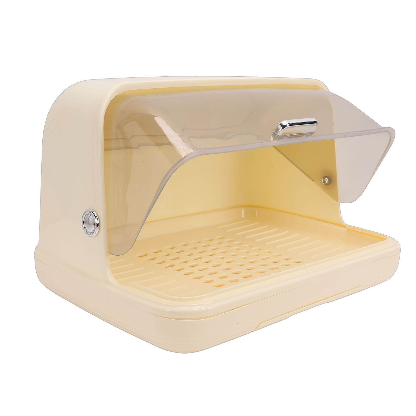 Dish Drying Box Multifunctional Space Saving Dish Drainer with Lid Plastic view 4