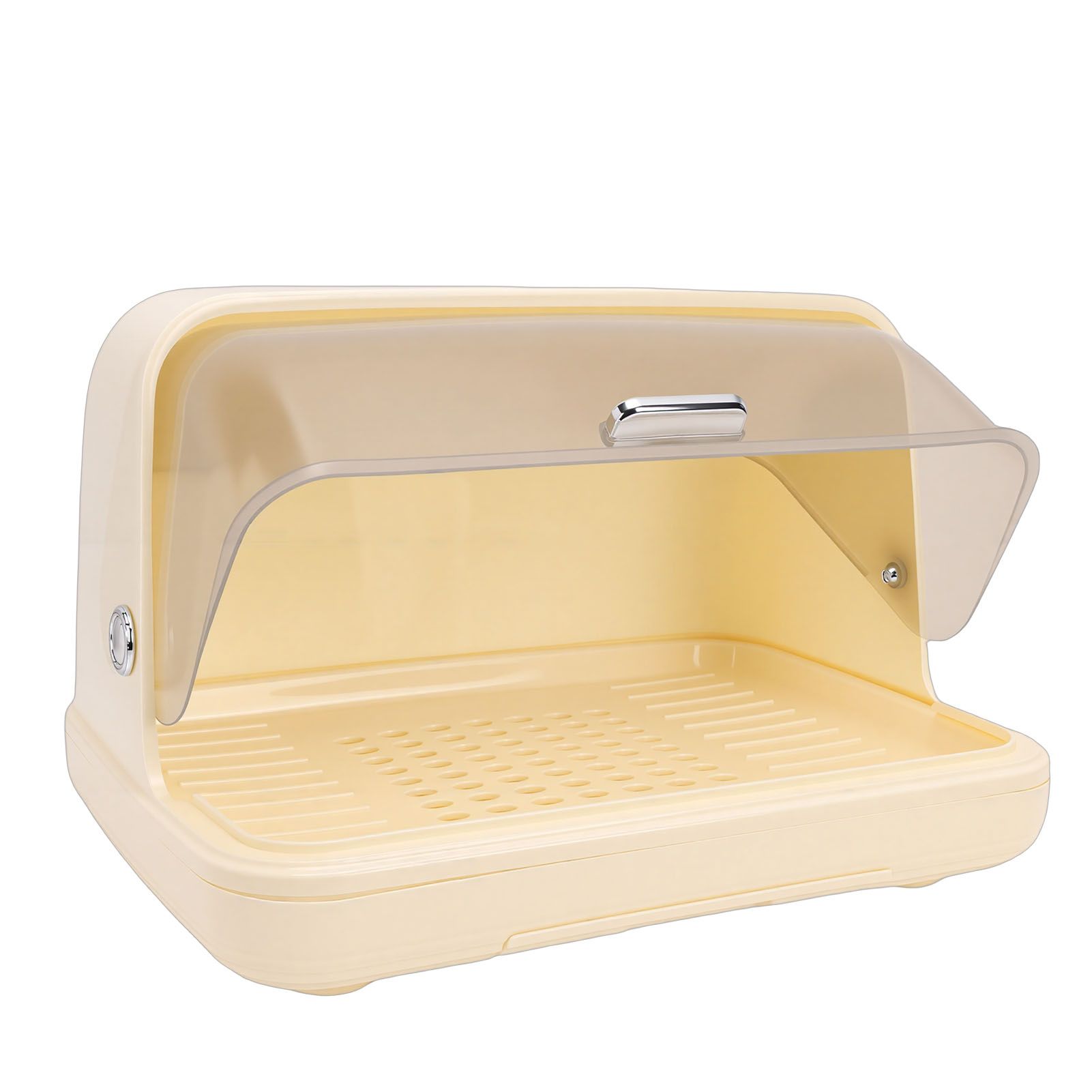 Dish Drying Box Multifunctional Space Saving Dish Drainer with Lid Plastic view 6