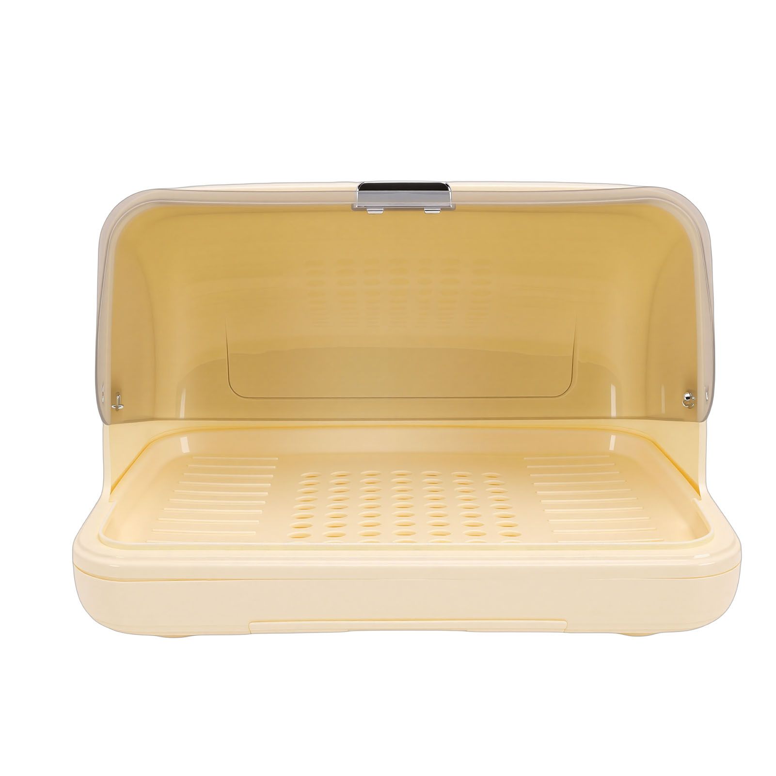 Dish Drying Box Multifunctional Space Saving Dish Drainer with Lid Plastic view 8
