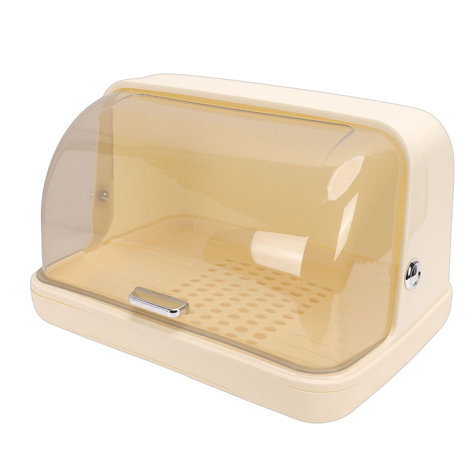 Dish Drying Box Multifunctional Space Saving Dish Drainer with Lid Plastic view 10