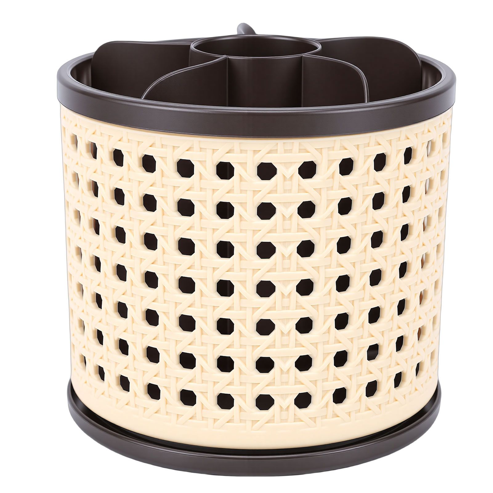 Makeup Brush Holder Organizer 360 Degree Rotating Spinning Cosmetics Storage