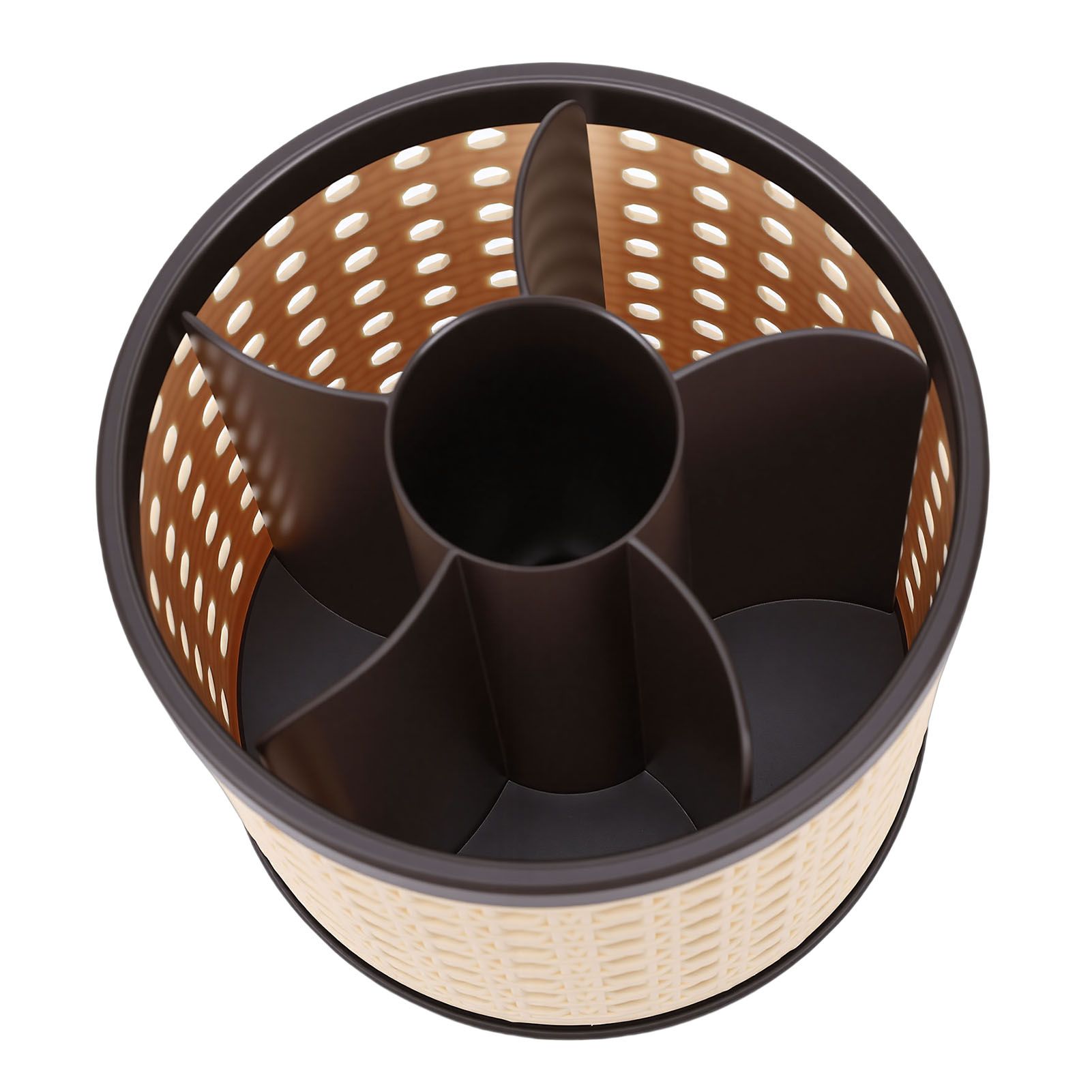 Makeup Brush Holder Organizer 360 Degree Rotating Spinning Cosmetics Storage view 4