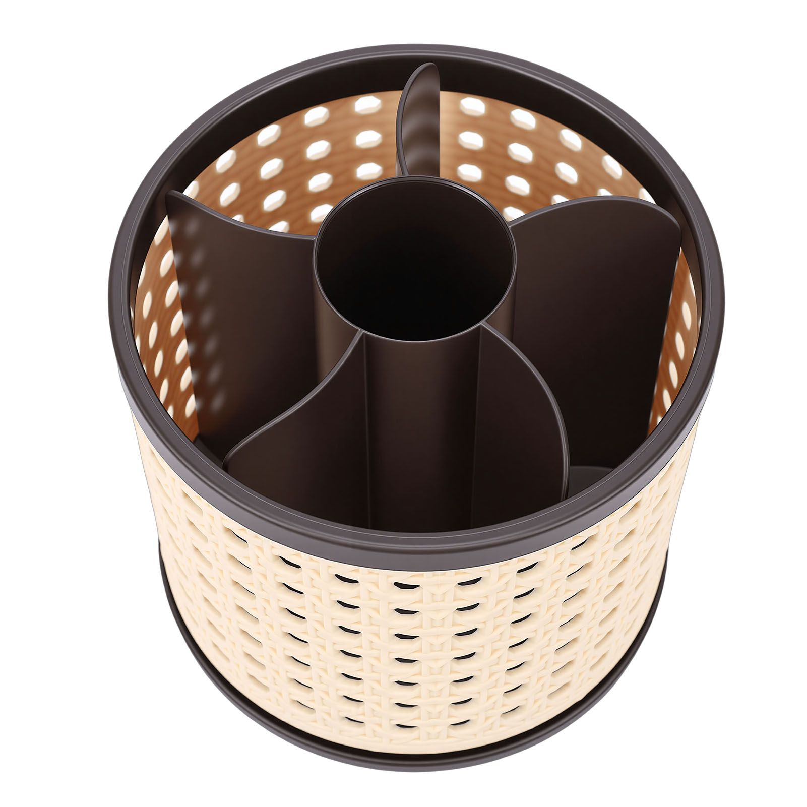 Makeup Brush Holder Organizer 360 Degree Rotating Spinning Cosmetics Storage view 6