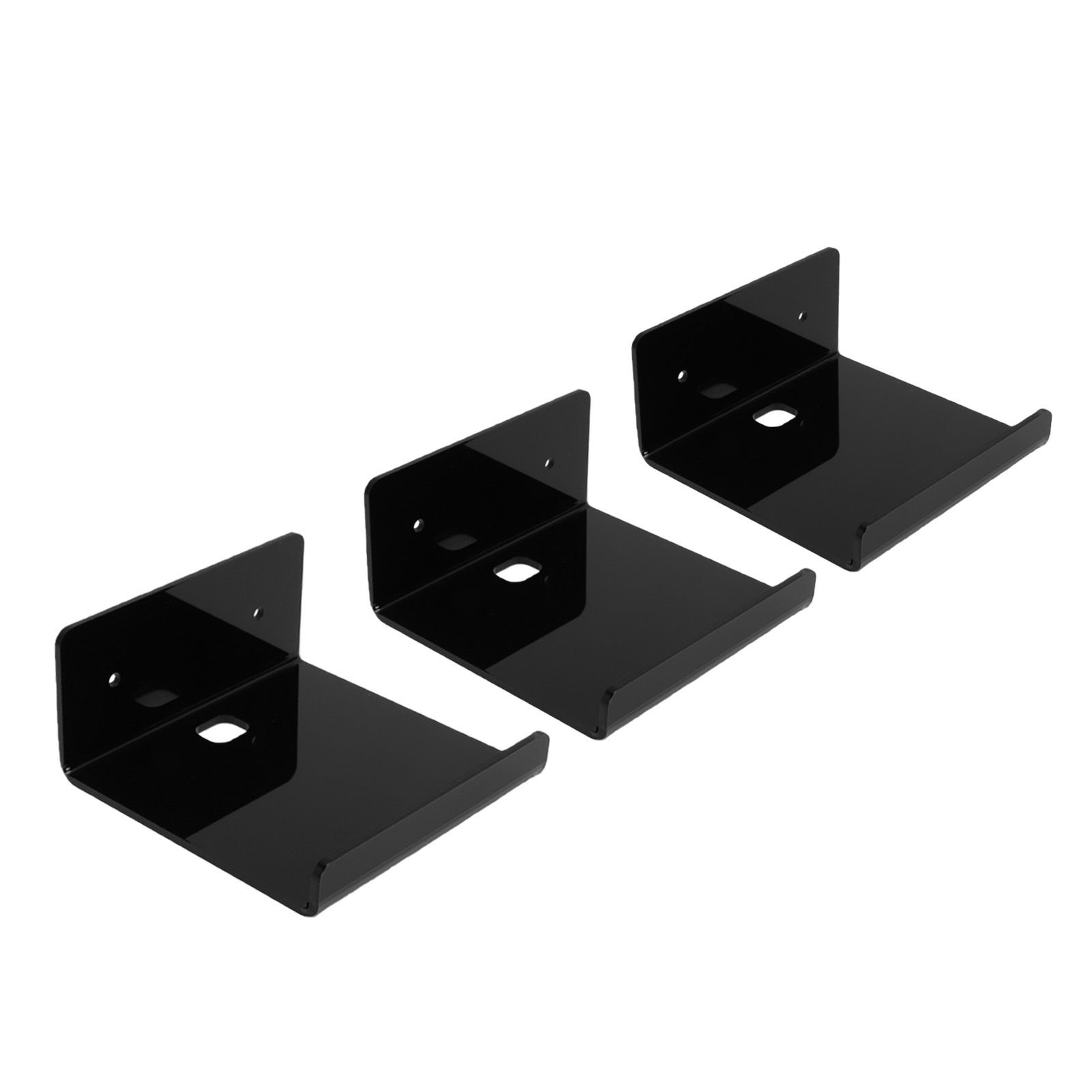 3PCS Small Floating Shelves Acrylic Wall Mounted Mini Floating Storage Shelf view 7
