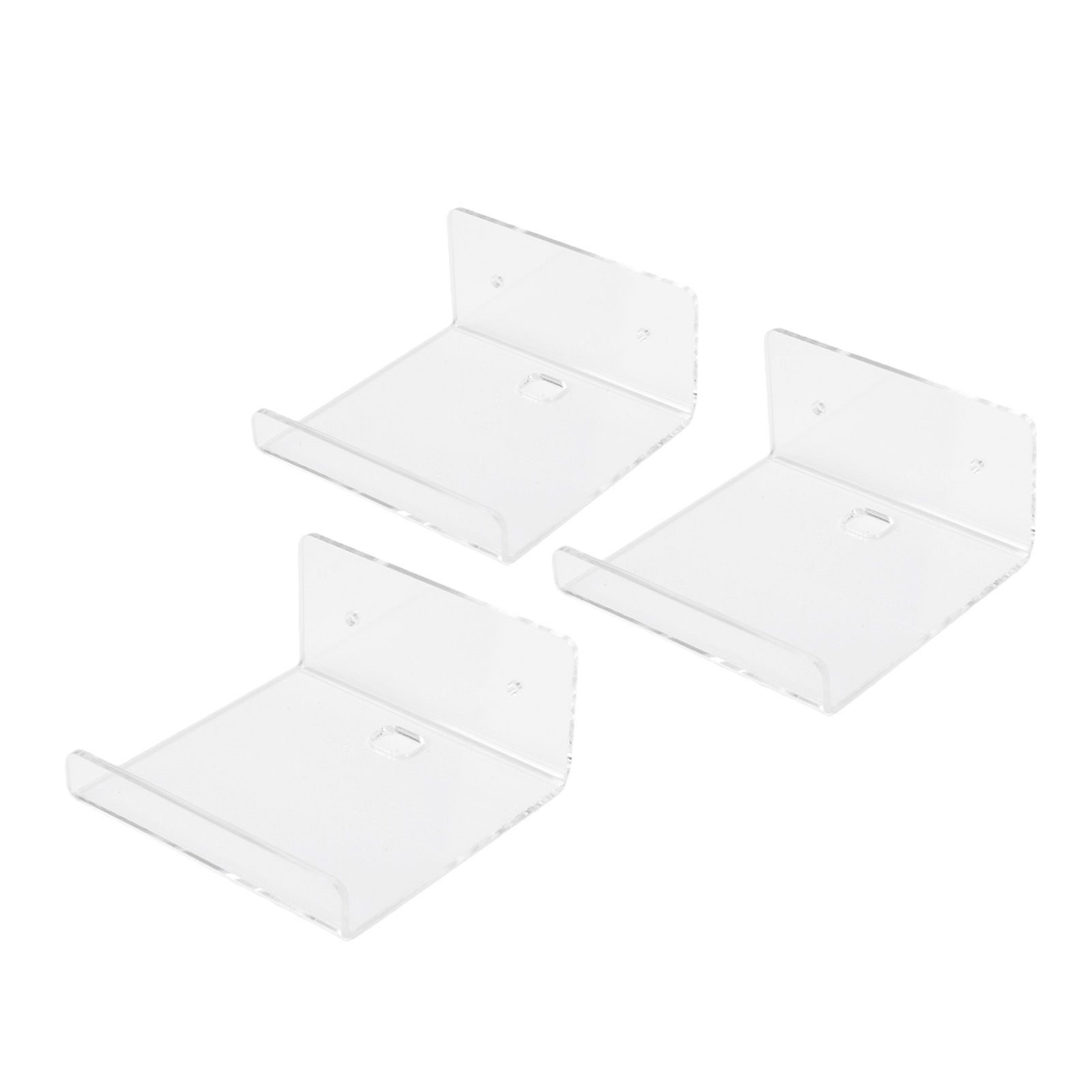 3PCS Small Floating Shelves Acrylic Wall Mounted Mini Floating Storage Shelf view 4