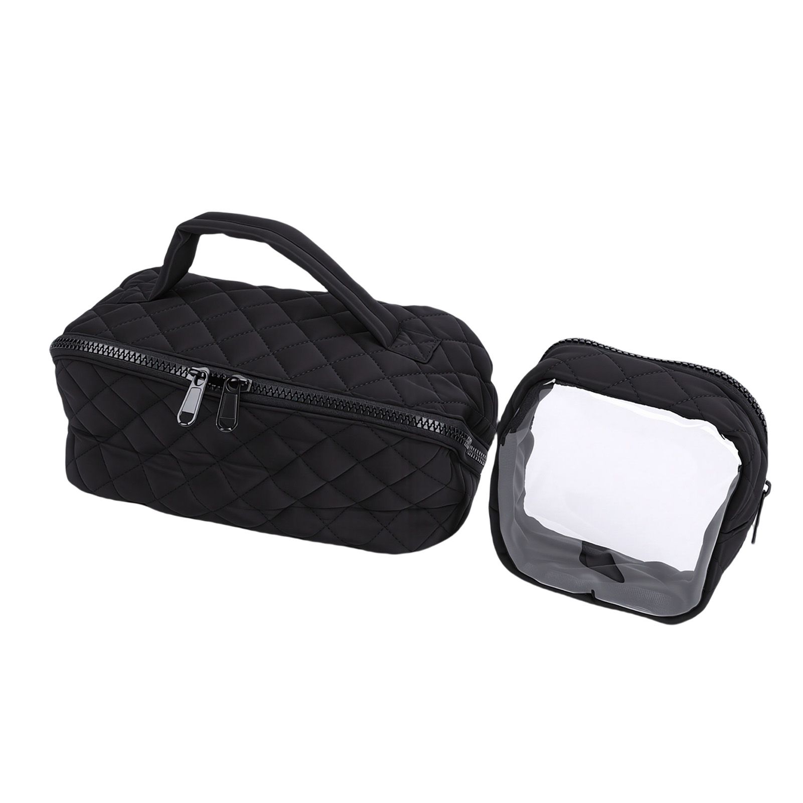 Portable Cosmetic Bag Large Capacity Water Proof 180° Lay Flat Toiletry Bag — image 1