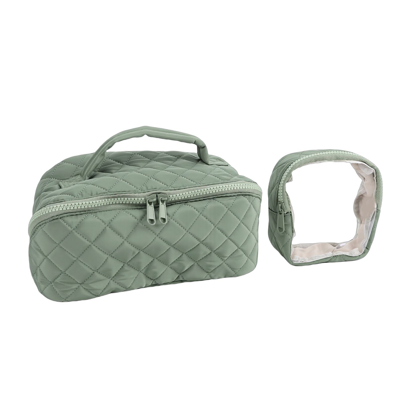 Portable Cosmetic Bag Large Capacity Water Proof 180° Lay Flat Toiletry Bag — image 1