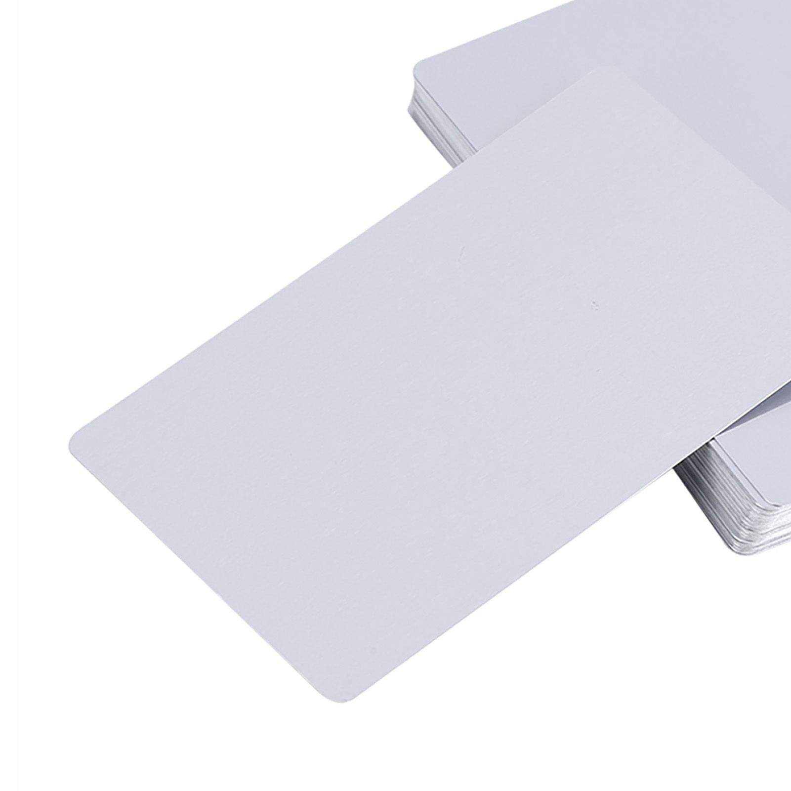 100PCS Impressive Blank Metal Business Cards Aluminum Alloy Engraving DIY view 7
