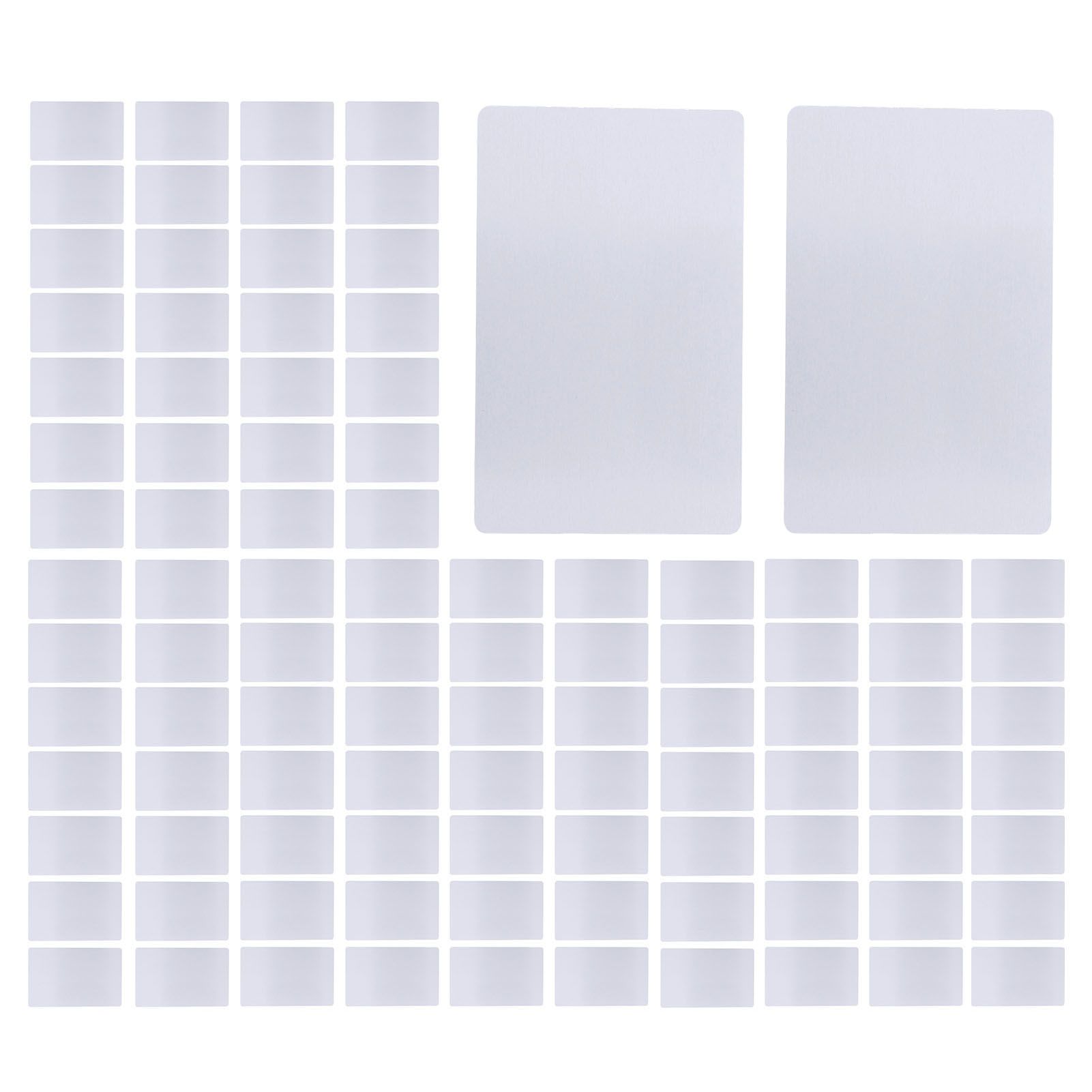 100PCS Impressive Blank Metal Business Cards Aluminum Alloy Engraving DIY view 9