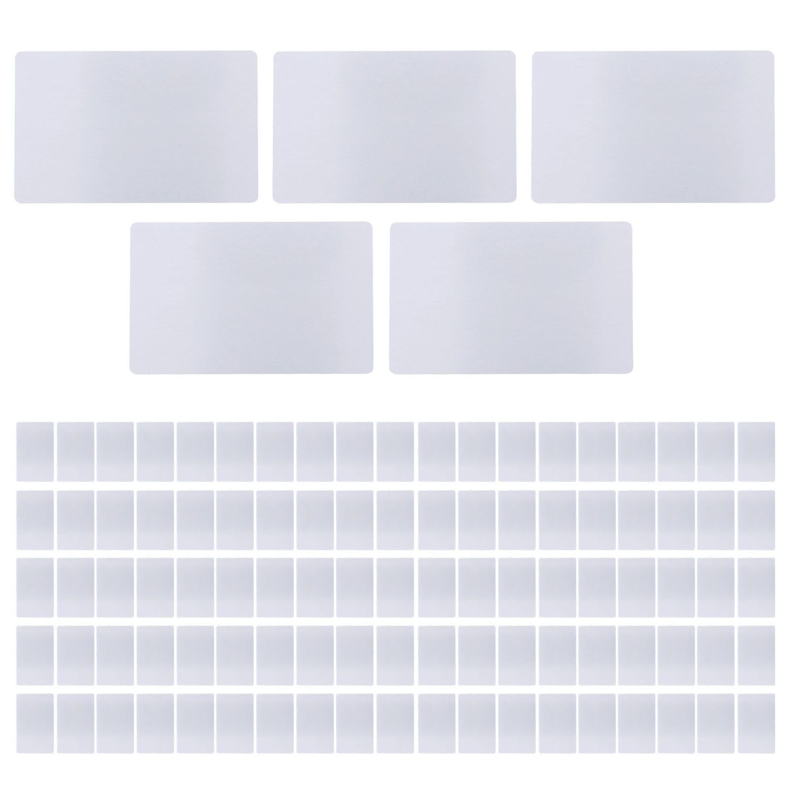 100PCS Impressive Blank Metal Business Cards Aluminum Alloy Engraving DIY view 10