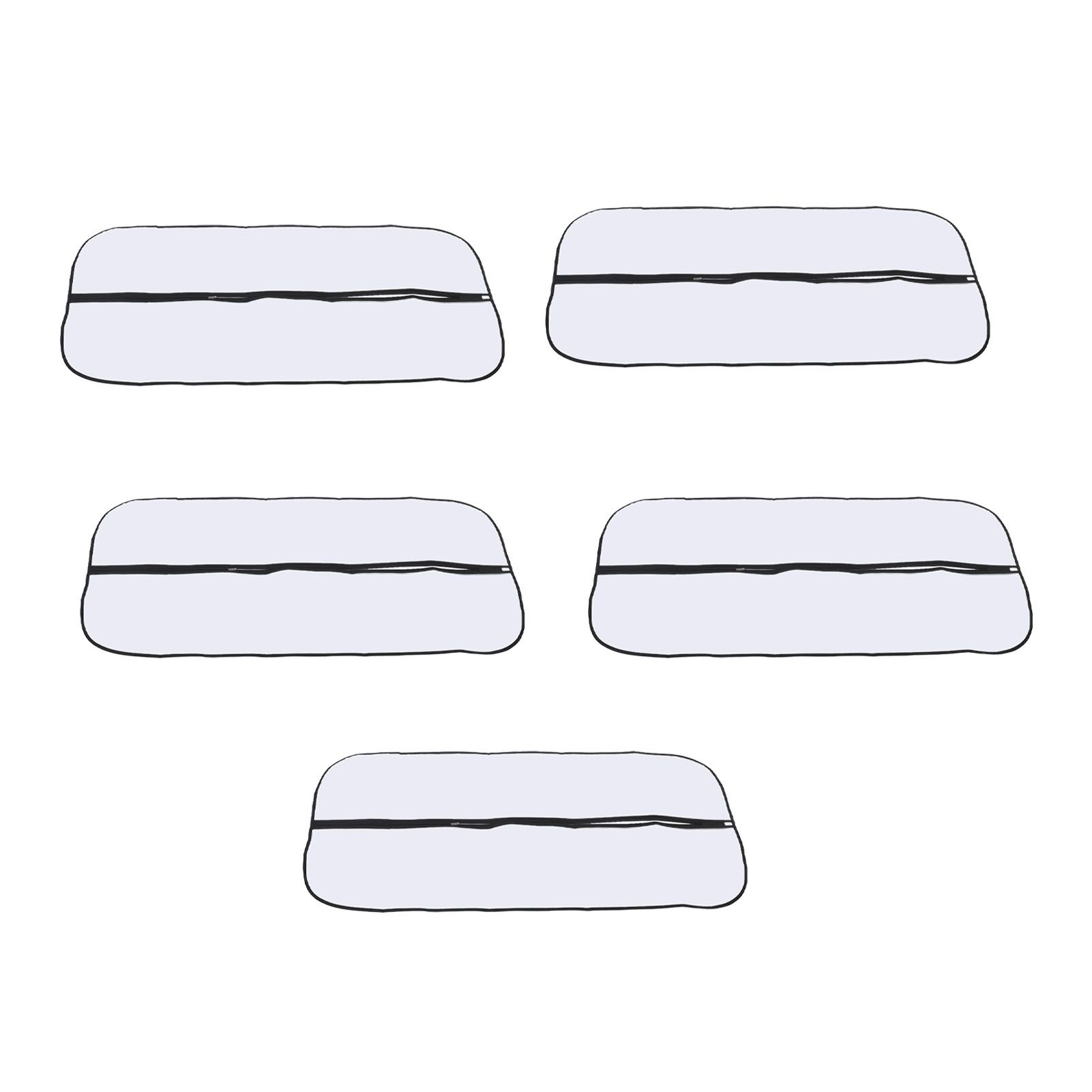 5pcs Hanging Garment Bags 23.6x47.2in Clear Plastic Zipped Clothes Dust Proof view 6