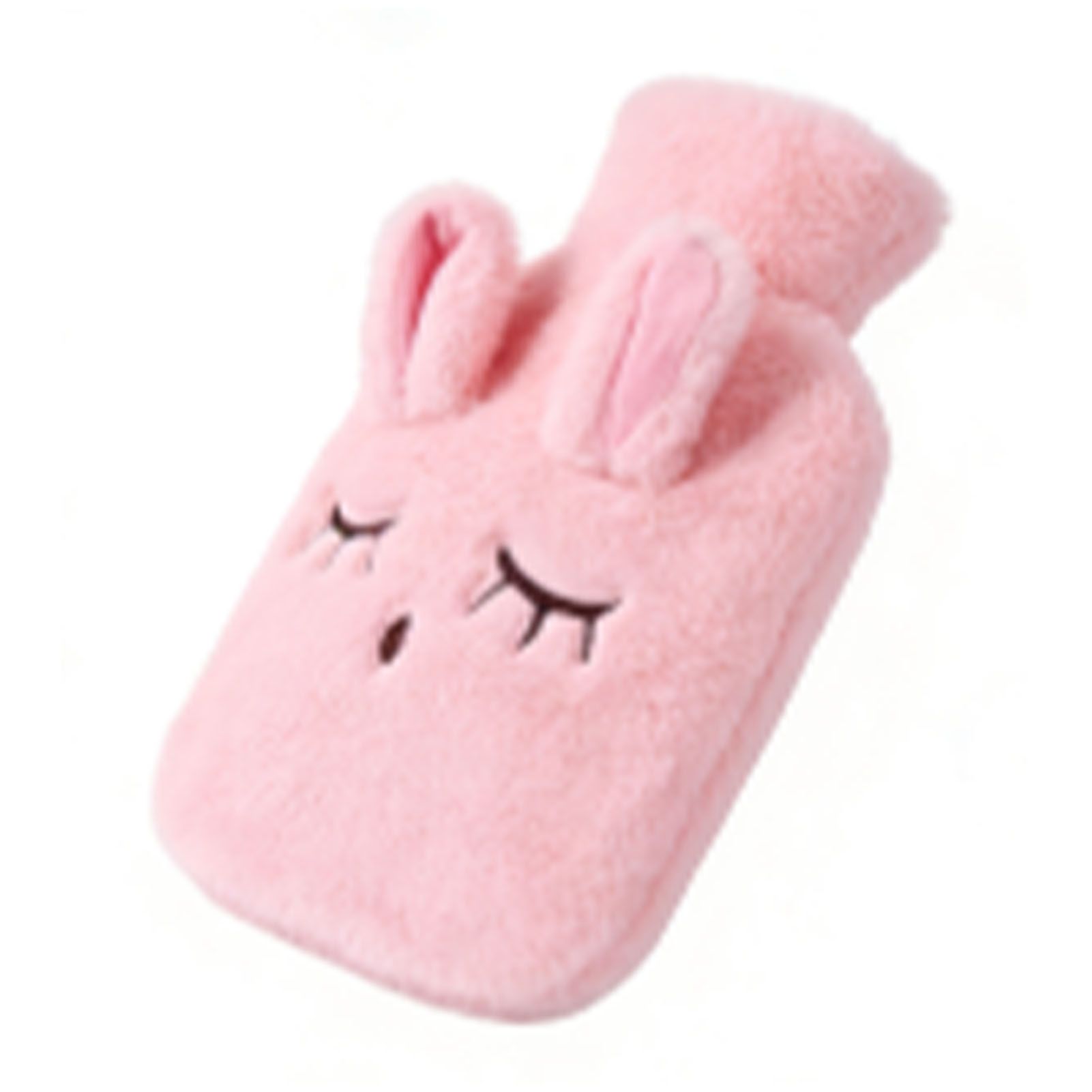 Hot Water Bottle Detachable Washable Cute Plush Cartoon Rabbit Hot Water Bag — image 1