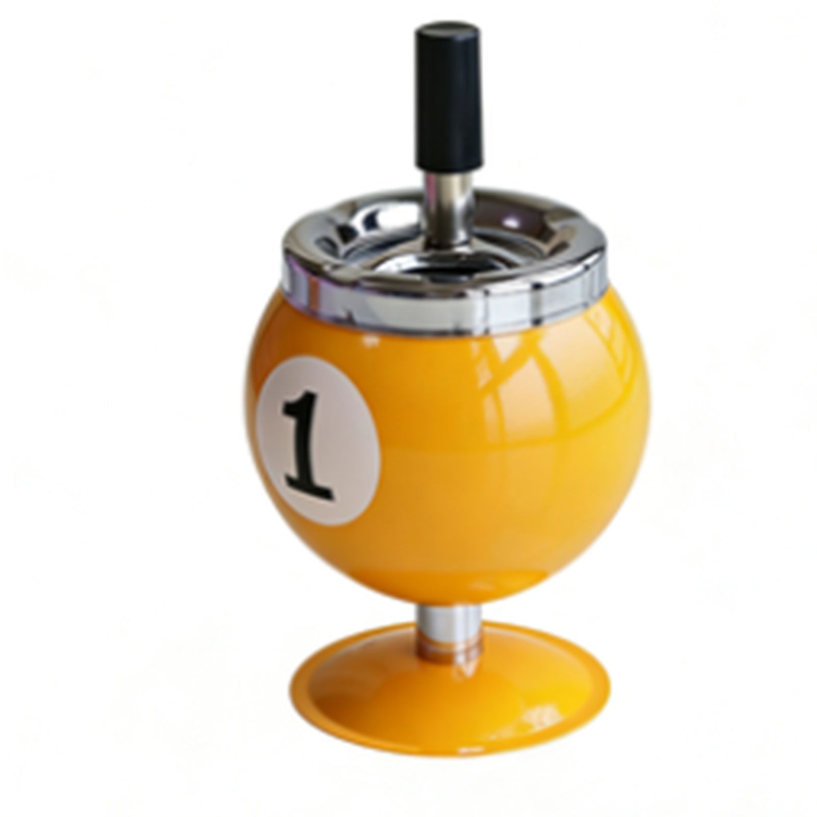 Billiard Ashtray Decorative Billiard Ball Metal Ashtray with Lid for Indoor