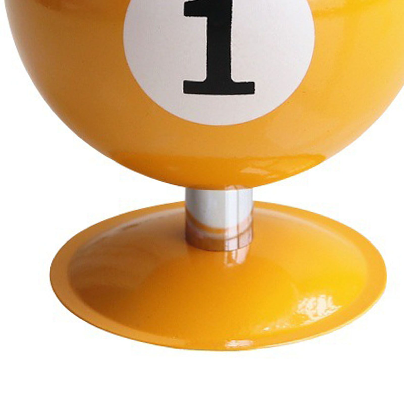 Billiard Ashtray Decorative Billiard Ball Metal Ashtray with Lid for Indoor view 5