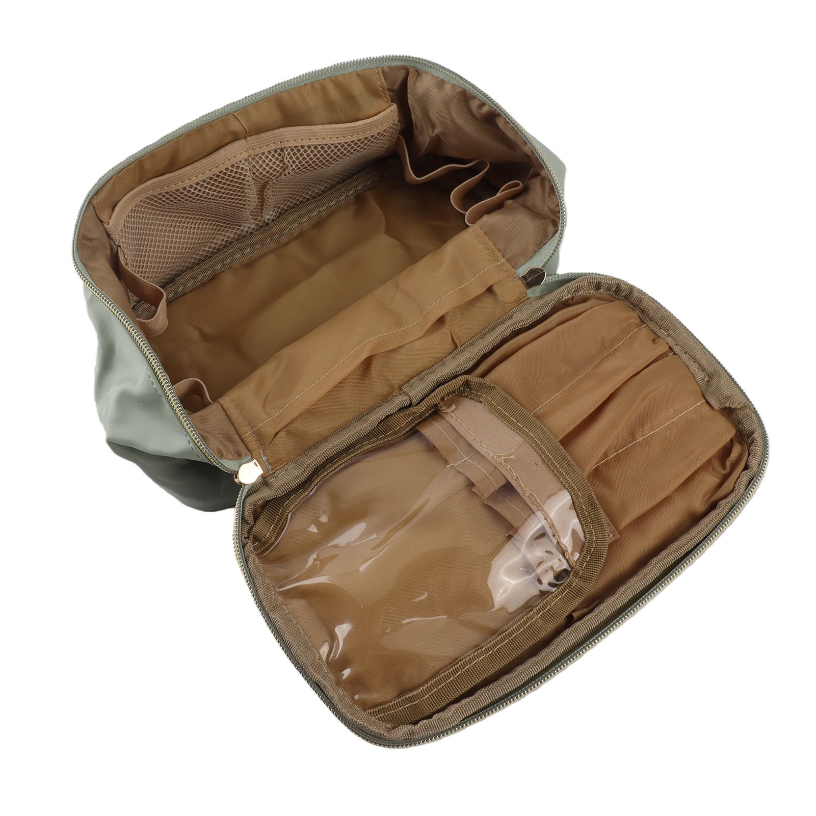 Travel Makeup Bag PU Water Proof Portable Cosmetic Bag Toiletry Organizer with view 9